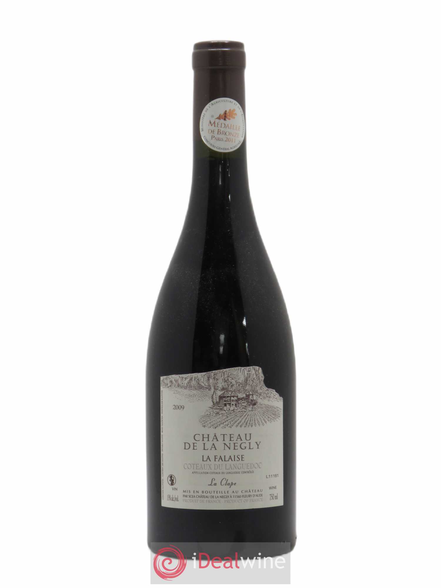 La Clape Château de La Négly La Falaise Jean Paux-Rosset 2009 - Lot de 1 bouteille - 0