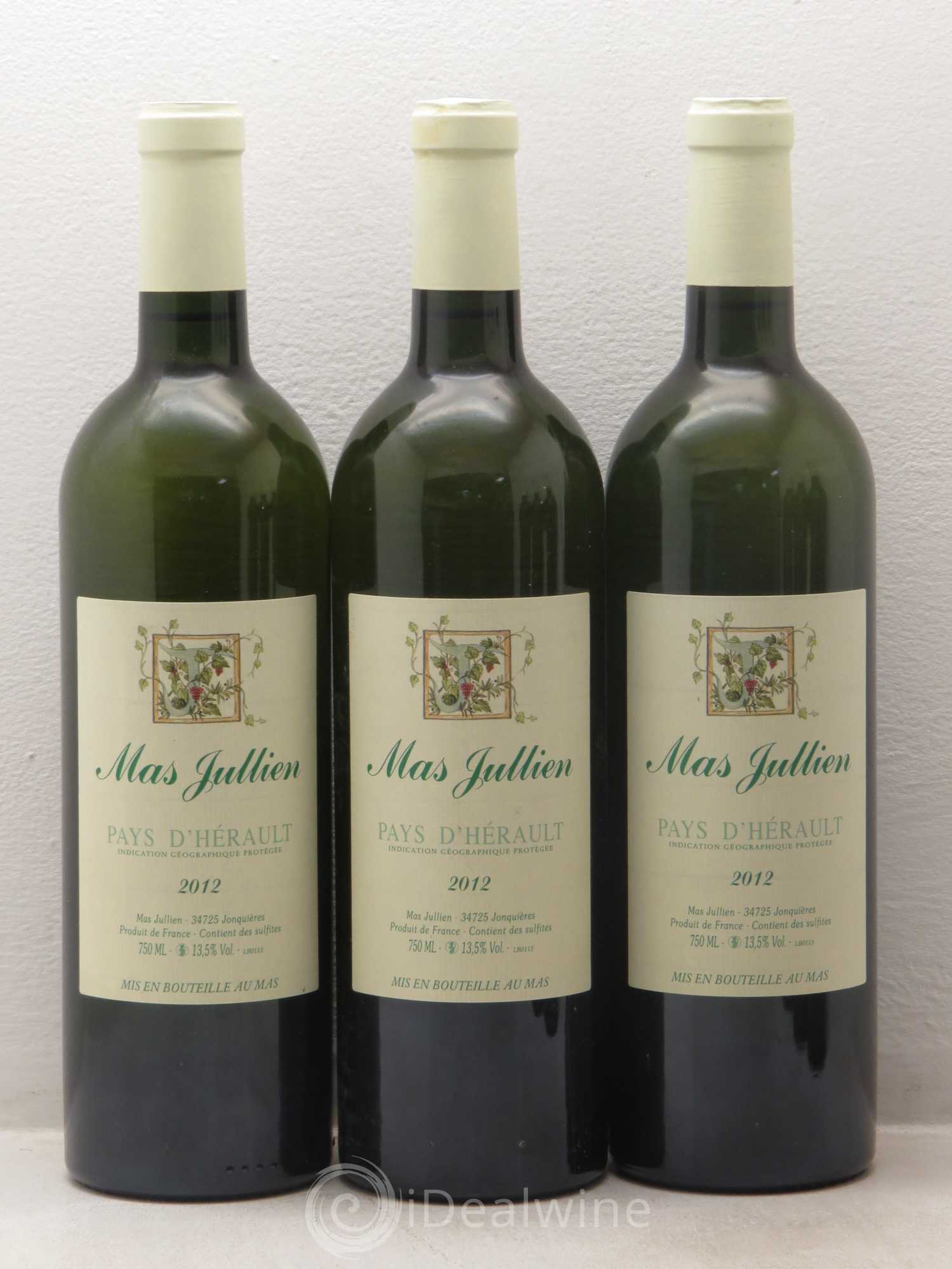 Pays d'Hérault Mas Jullien Olivier Jullien 2012 - Lot de 6 bouteilles - 1