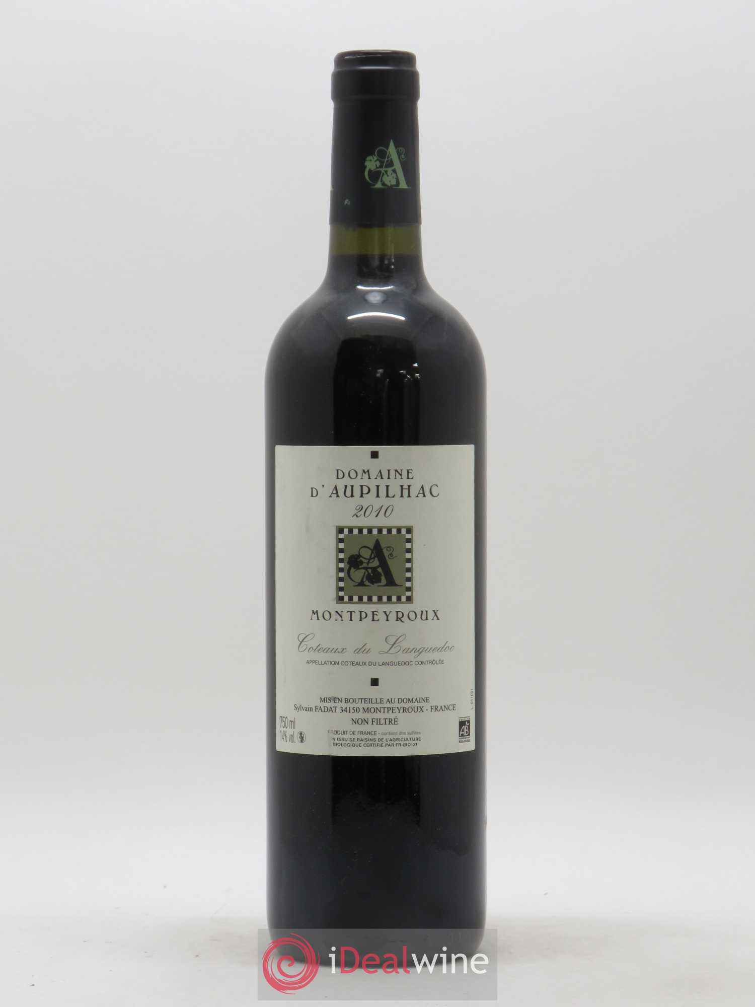 Languedoc Montpeyroux Aupilhac (Domaine d') Sylvain Fadat 2010 - Lot de 1 bouteille - 0