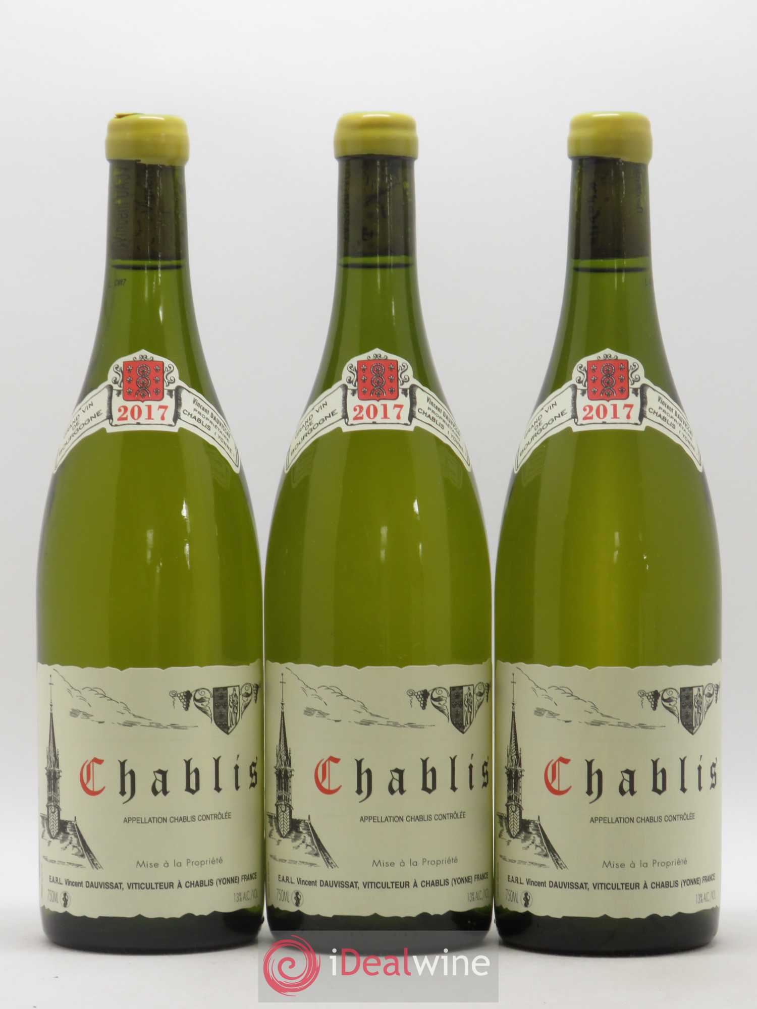 Chablis Vincent Dauvissat (Domaine) 2017 - Lot de 3 bouteilles - 0