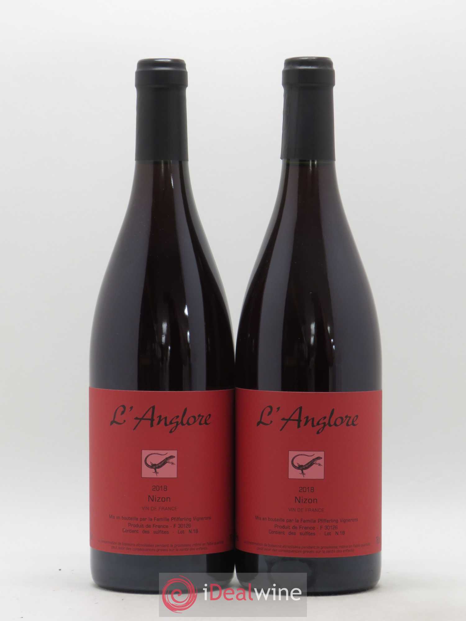 Vin de France Nizon L'Anglore 2018 - Lot de 2 bouteilles - 0