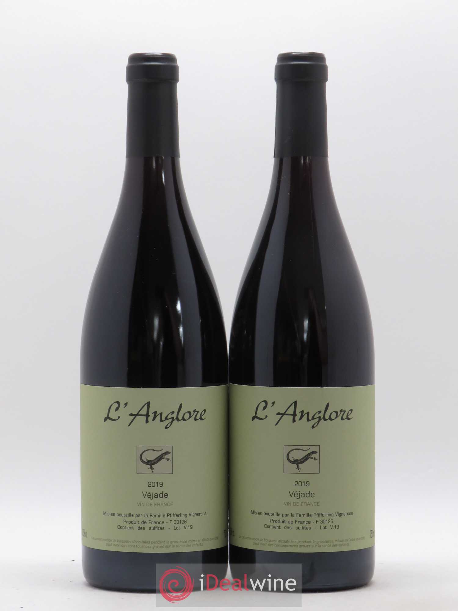 Vin de France Véjade L'Anglore 2019 - Lot de 2 bouteilles - 0
