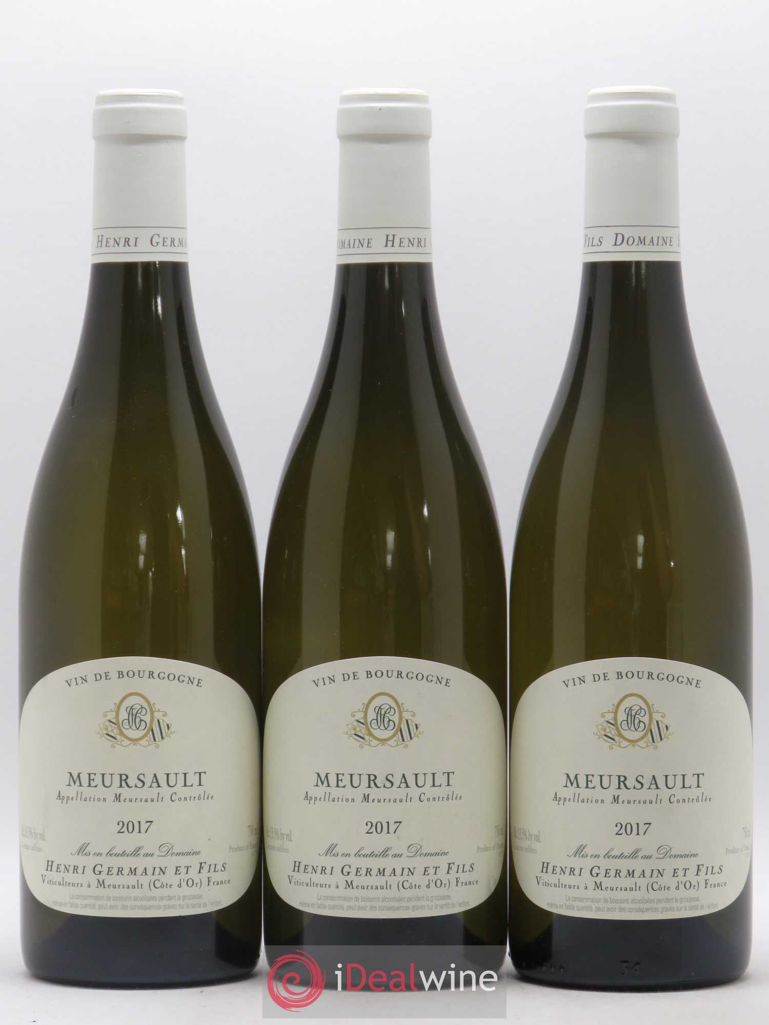 Meursault Henri Germain 2017 - Lot de 3 bouteilles - 0