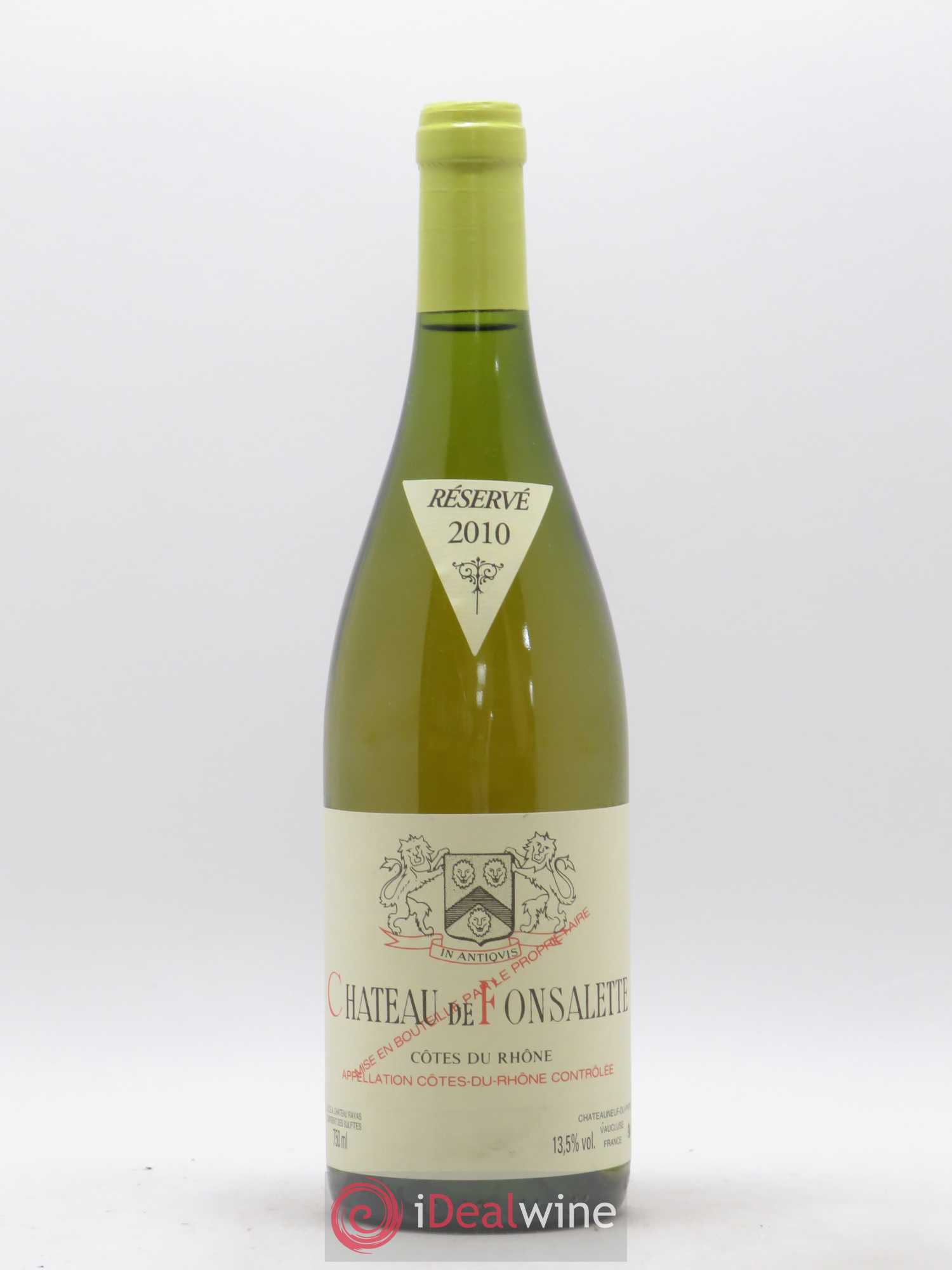 Côtes-du-Rhône Château de Fonsalette Emmanuel Reynaud 2010 - Posten von 1 Flasche - 0
