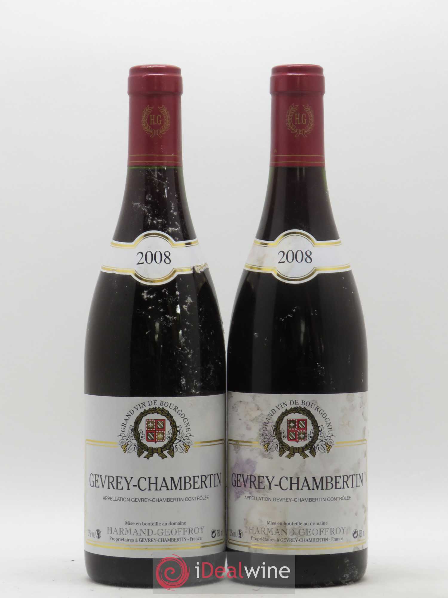 Gevrey-Chambertin Harmand-Geoffroy (Domaine) 2008 - Lot de 2 bouteilles - 0