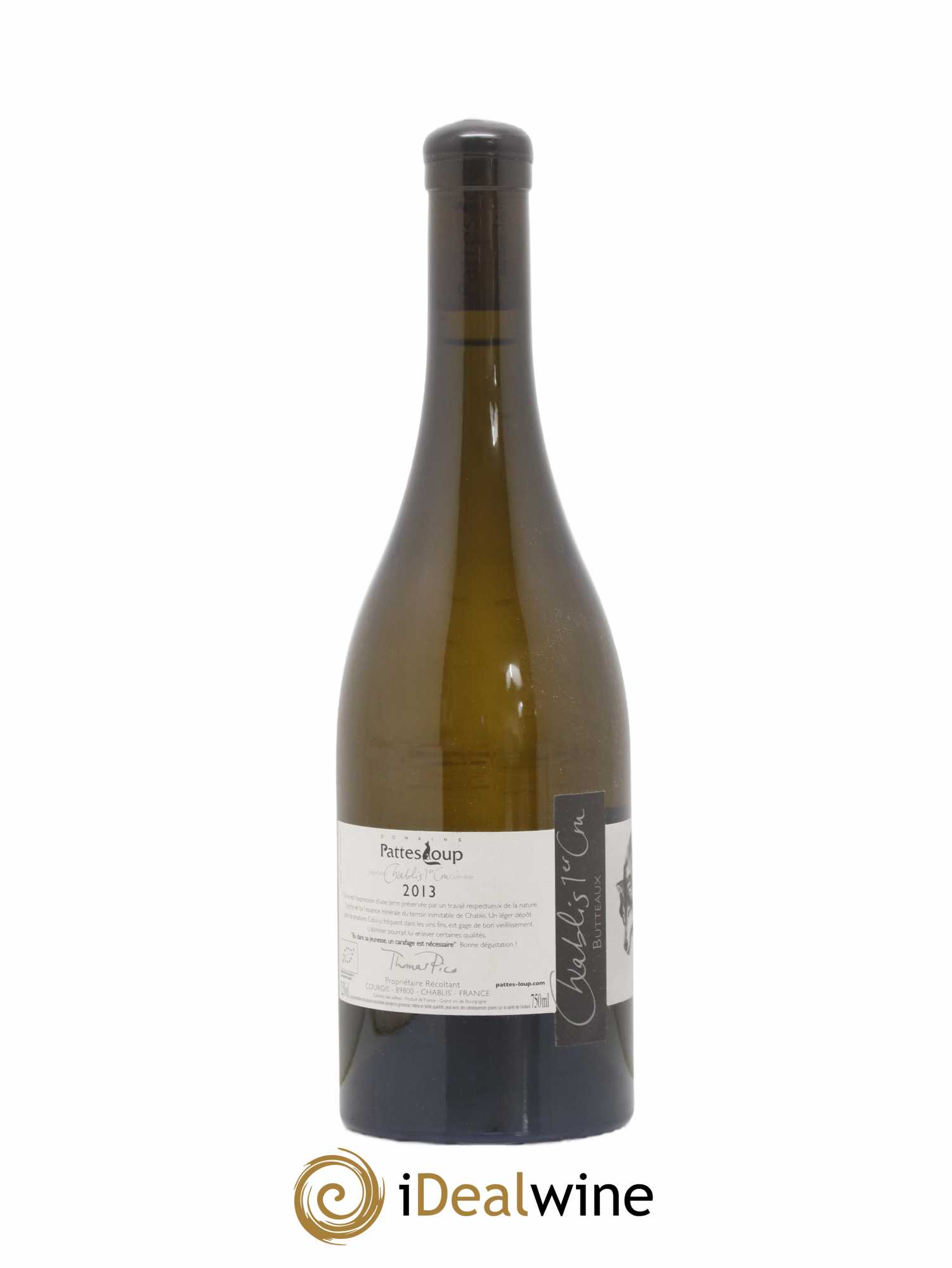 Chablis 1er Cru Butteaux Pattes Loup (Domaine) 2013 - Lot de 1 bouteille - 1