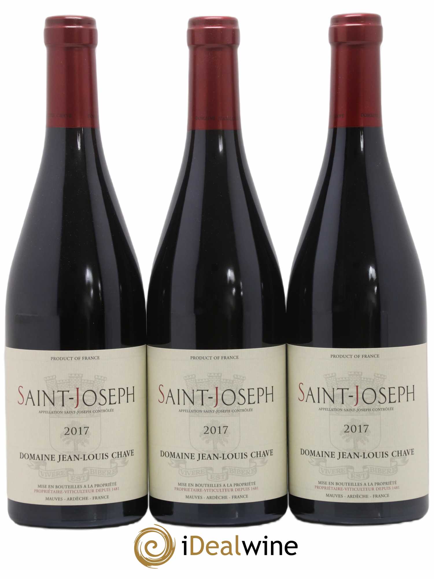 Saint-Joseph Jean-Louis Chave 2017 - Lot de 3 bouteilles - 0