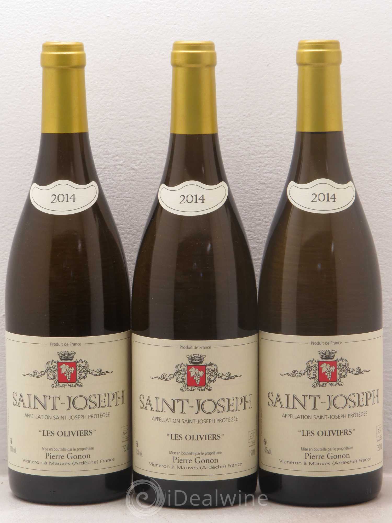 Saint-Joseph Domaine Pierre Gonon Les Oliviers 2014 - Posten von 3 Flaschen - 0