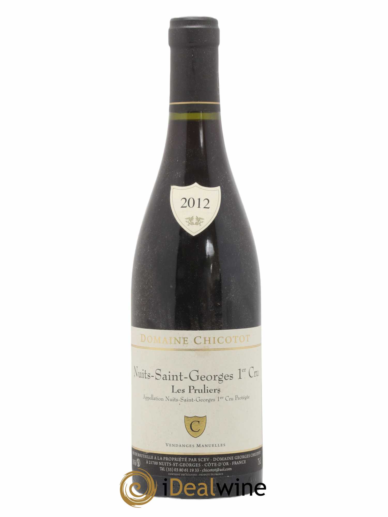 Nuits-Saint-Georges 1er Cru Les Pruliers Chicotot 2012 - Lot de 1 bouteille - 0