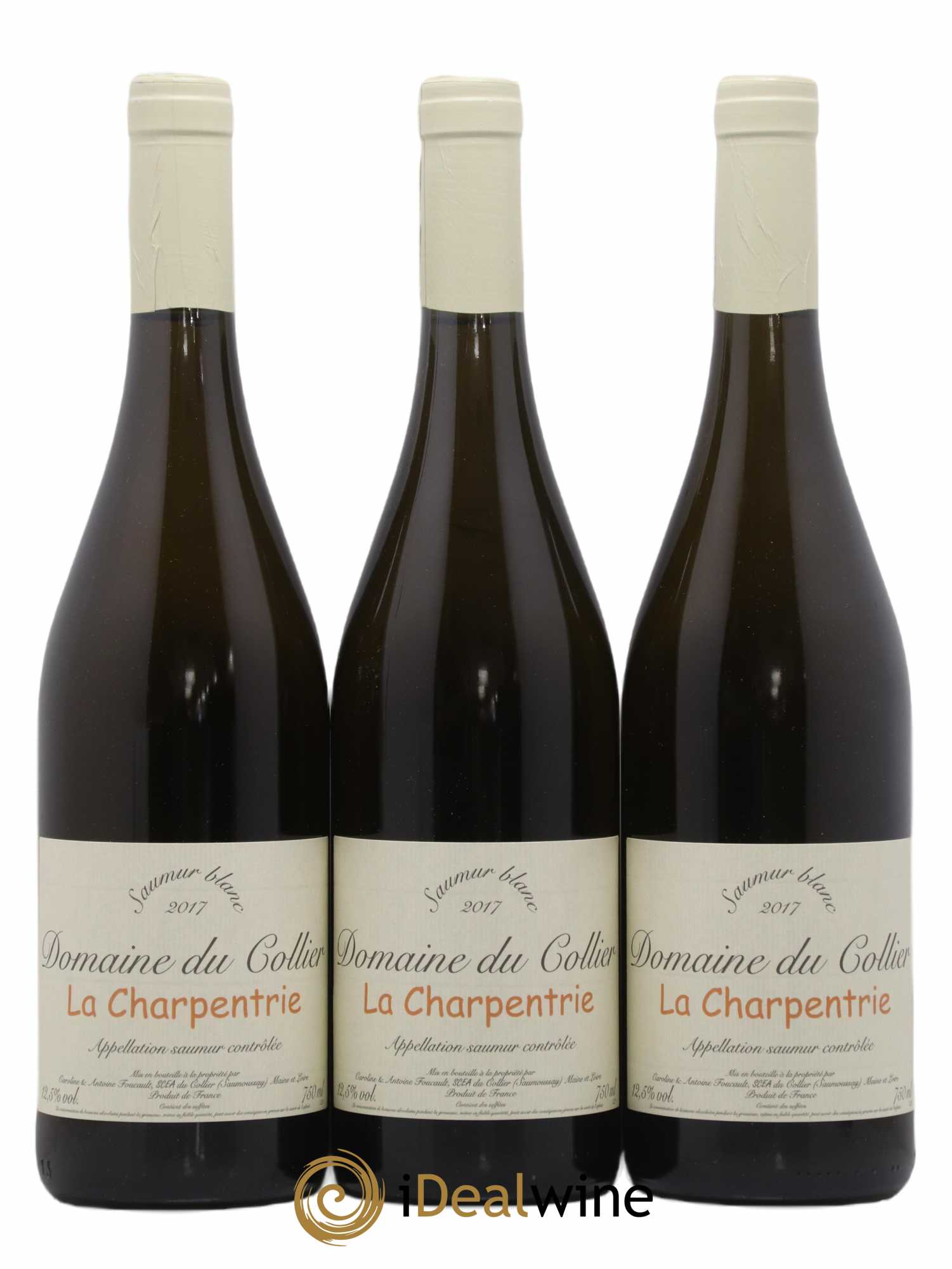 Saumur La Charpentrie Domaine du Collier 2017 - Lot de 3 bouteilles - 0