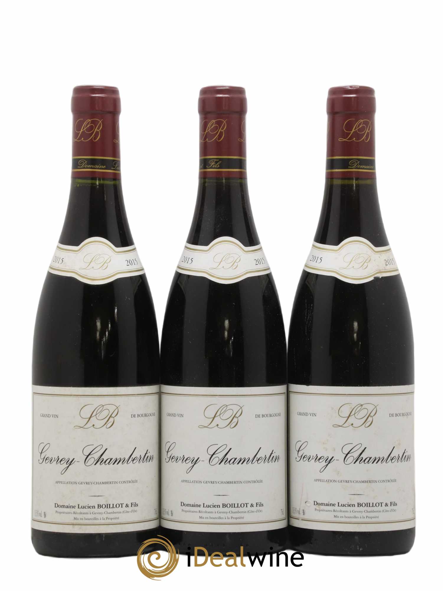 Gevrey-Chambertin Lucien Boillot & Fils (Domaine) 2015 - Lot de 3 bouteilles - 0