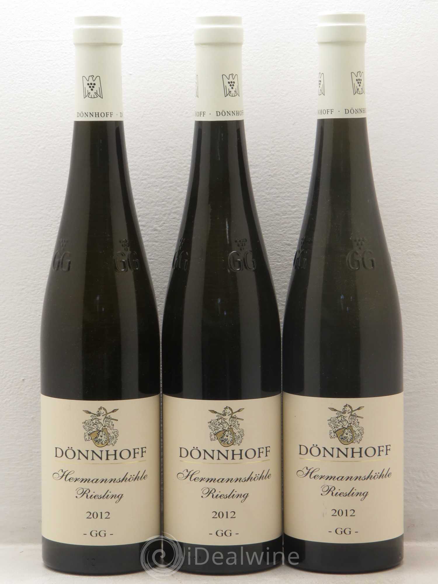 Riesling Weingut Dönnhoff Hermannshöhle Riesling trocken Grosses Gewächs 2012 - Lotto di 3 bottiglie - 0