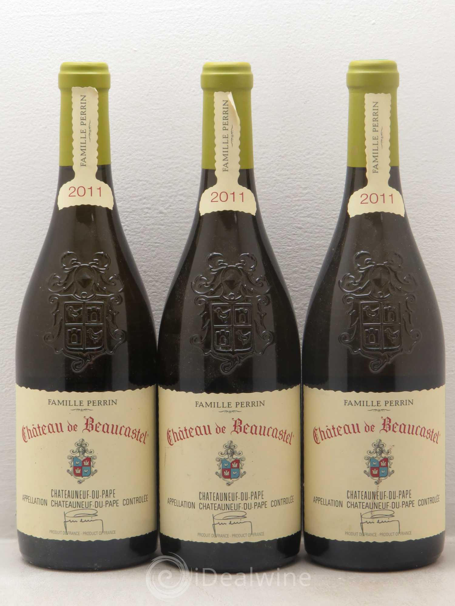 Châteauneuf-du-Pape Château de Beaucastel Famille Perrin 2011 - Lot de 3 bouteilles - 0