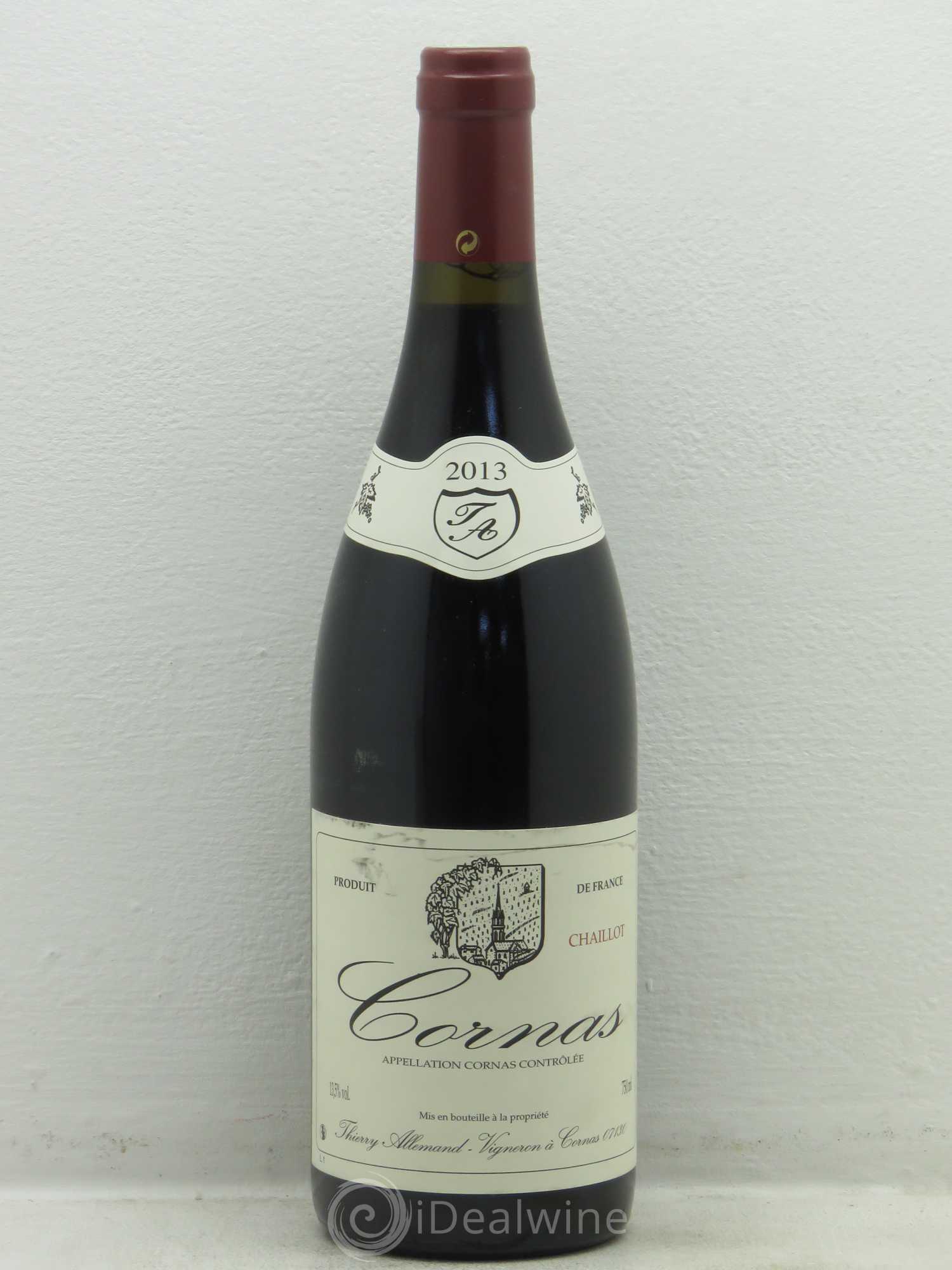 Cornas Chaillot Thierry Allemand 2013 - Lot de 1 bouteille - 0