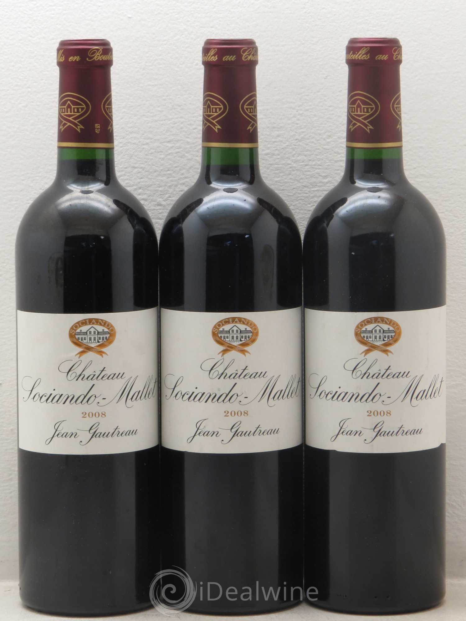 Château Sociando Mallet 2008 - Lot de 6 bouteilles - 2