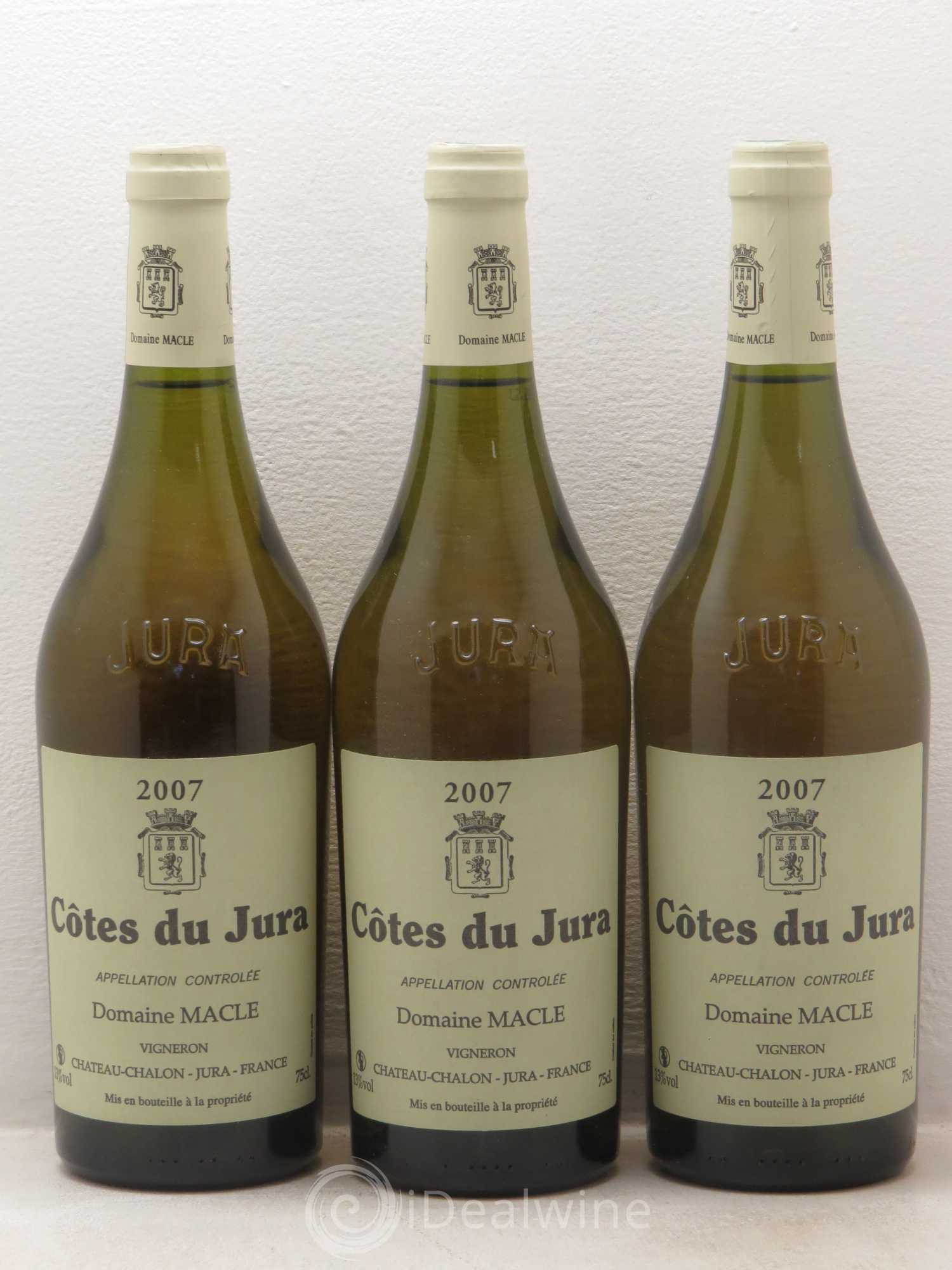 Côtes du Jura Jean Macle 2007 - Lot de 3 bouteilles - 0