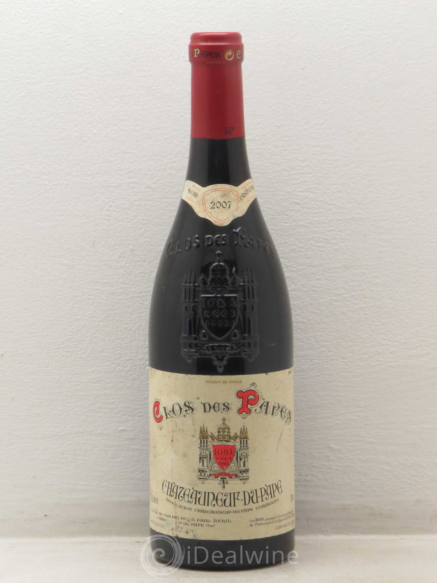 Châteauneuf-du-Pape Clos des Papes - Paul Avril 2007 - Lot de 1 bouteille - 0