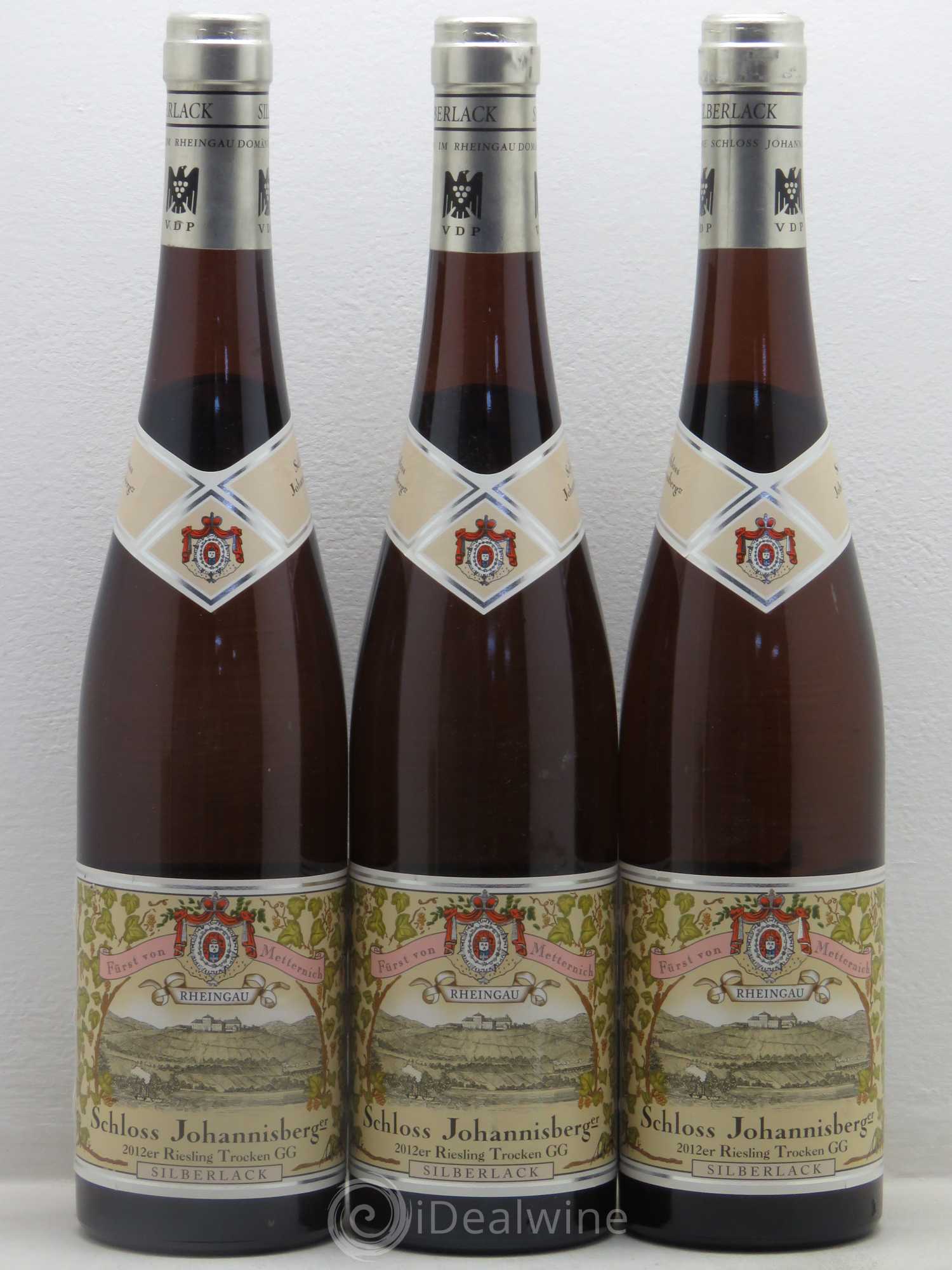Riesling Schloss Johannisberg Riesling Silberlacks Grosses Gewächs 2012 - Lotto di 3 bottiglie - 0