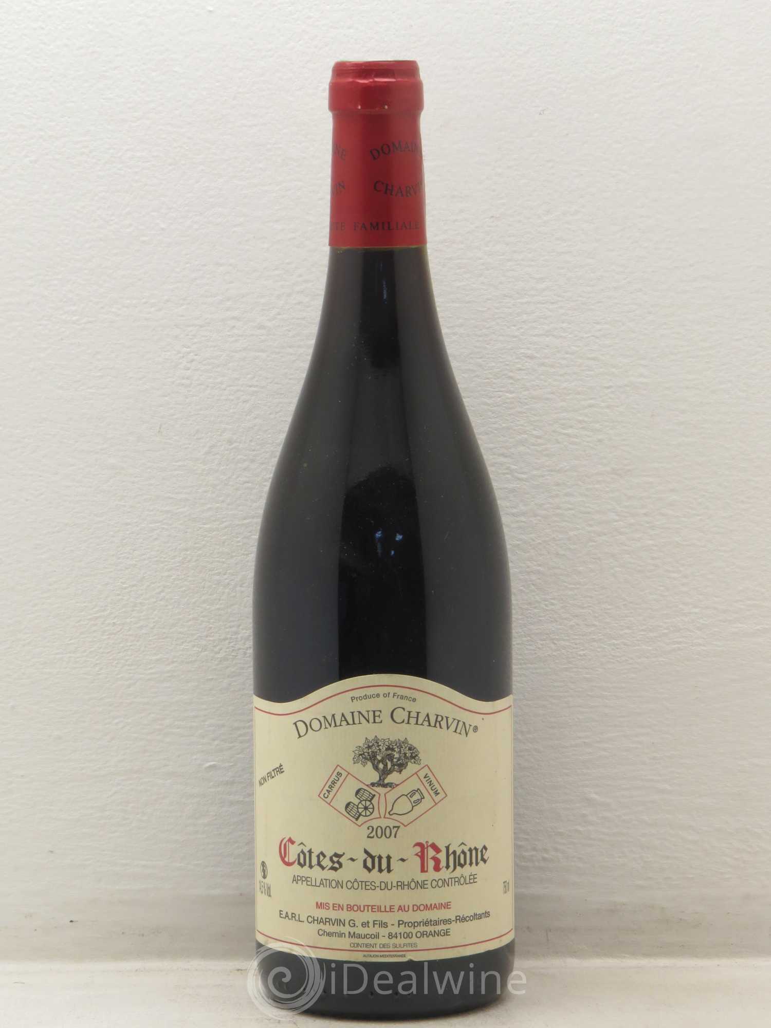 Côtes-du-Rhône Charvin (Domaine) 2007 - Lot de 1 bouteille - 0