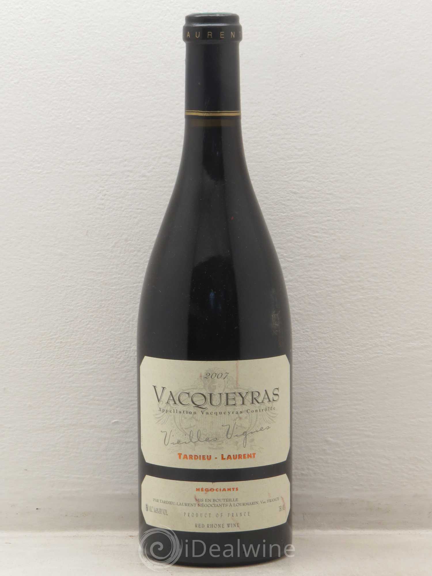 Vacqueyras Maison Tardieu Laurent Vieilles Vignes 2007 - Posten von 1 Flasche - 0