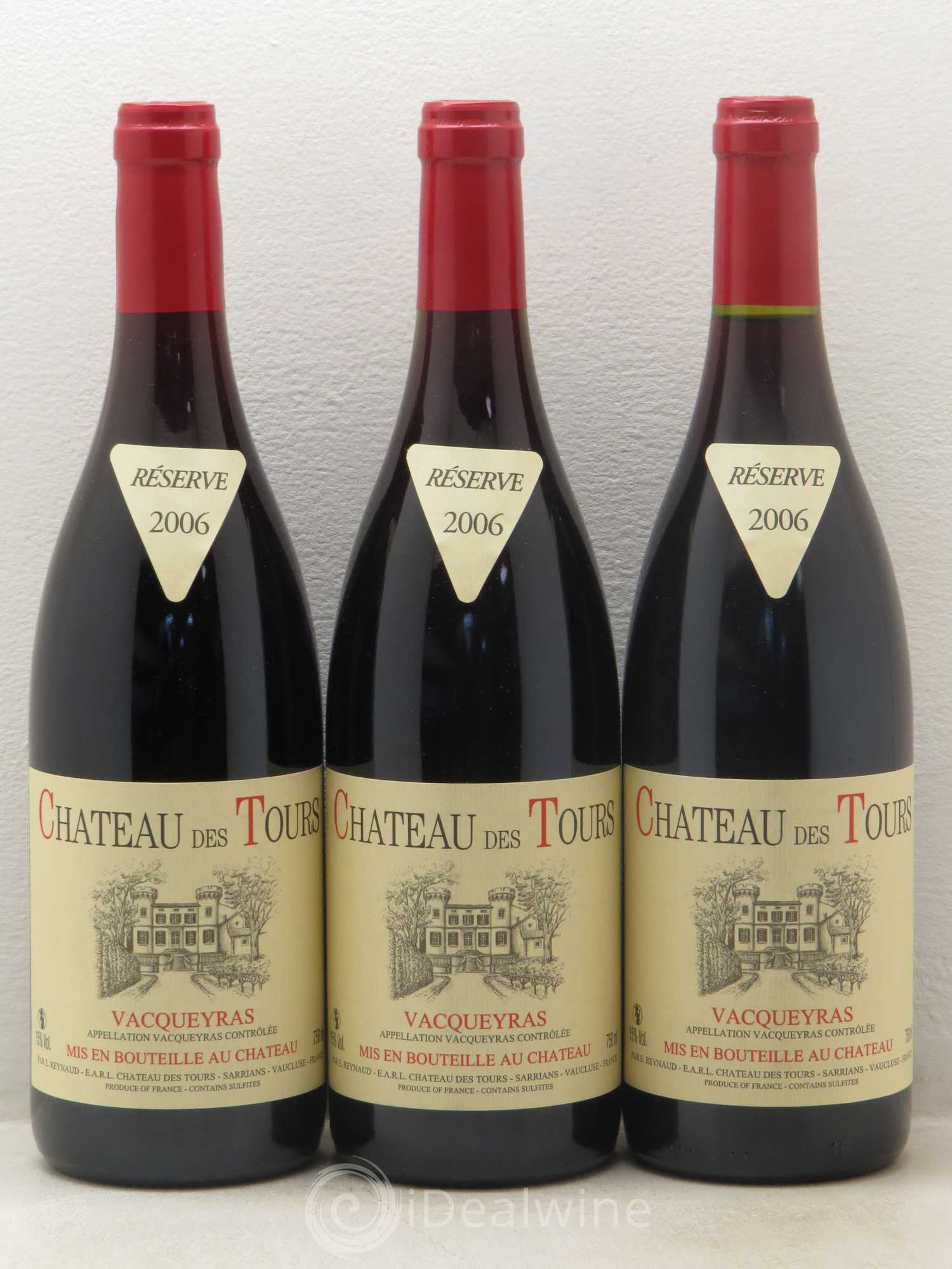 Vacqueyras Château des Tours Emmanuel Reynaud 2006 - Lot de 6 bouteilles - 2