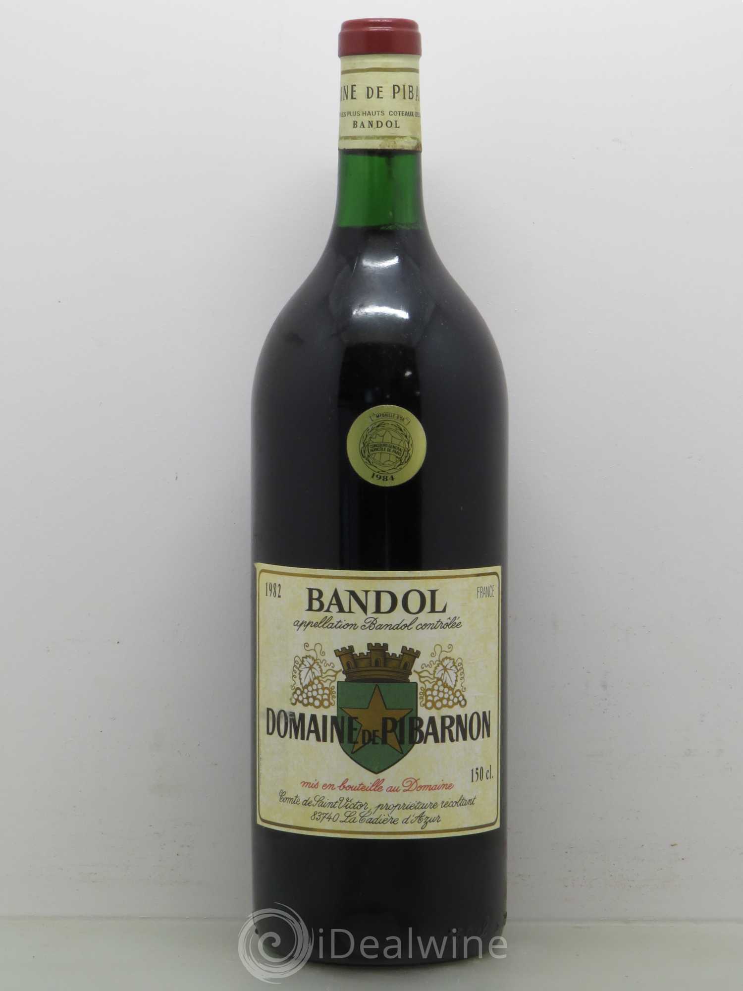 Bandol Château de Pibarnon Comte de Saint-Victor 1982 - Lot de 1 magnum - 0