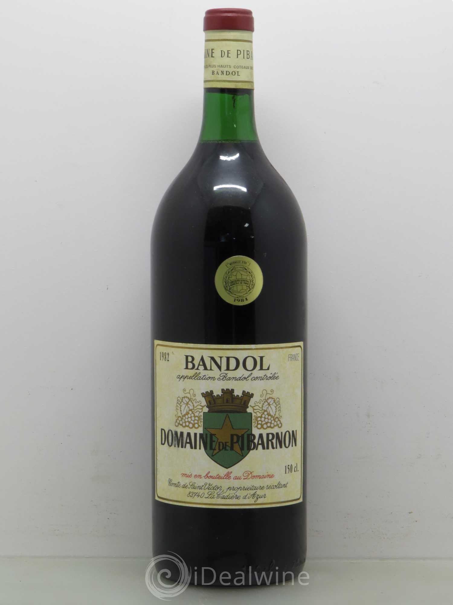 Bandol Château de Pibarnon Comte de Saint-Victor 1982 - Lot de 1 magnum - 0