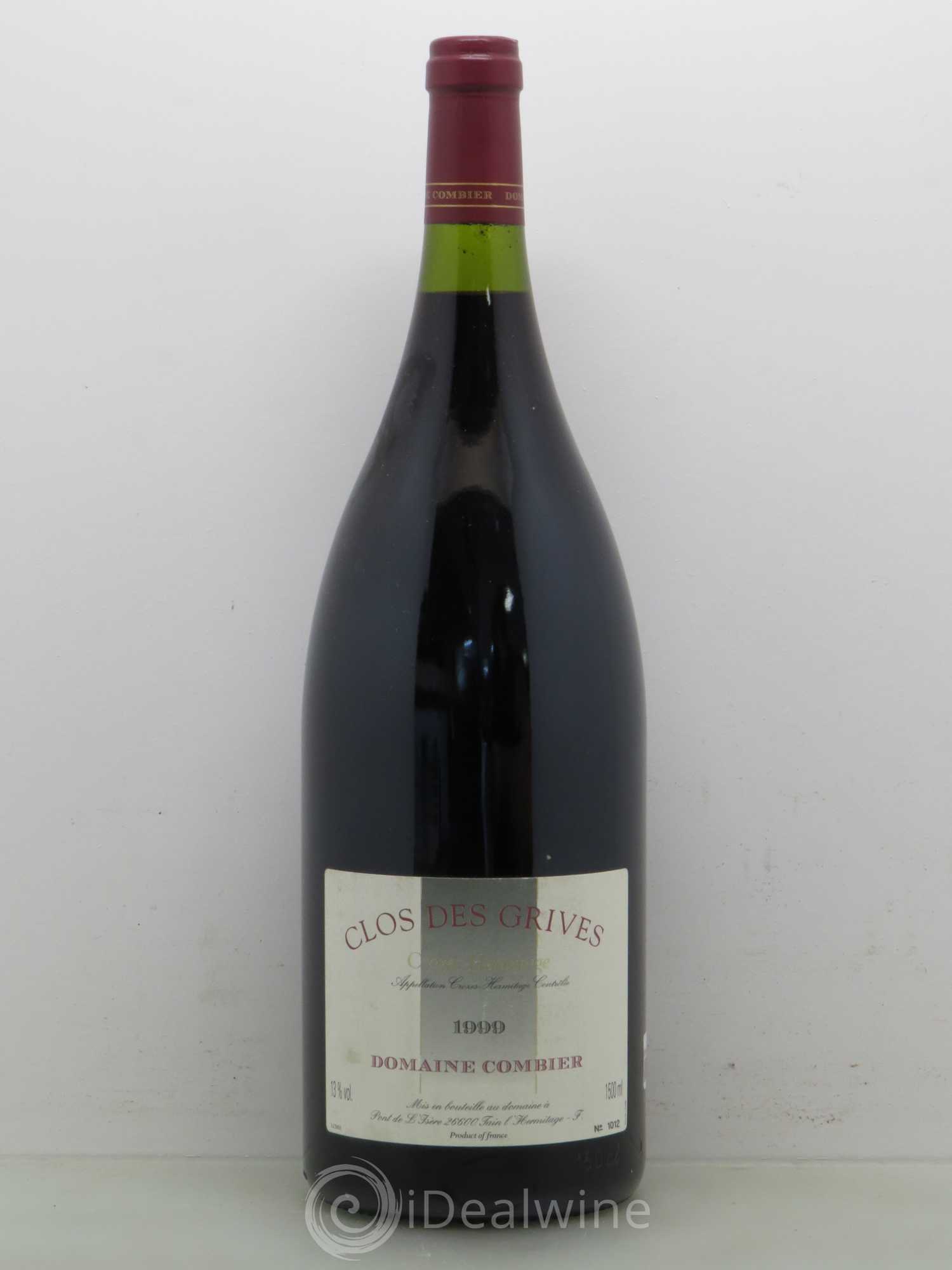 Crozes-Hermitage Clos des Grives Combier 1999 - Lot de 1 magnum - 0