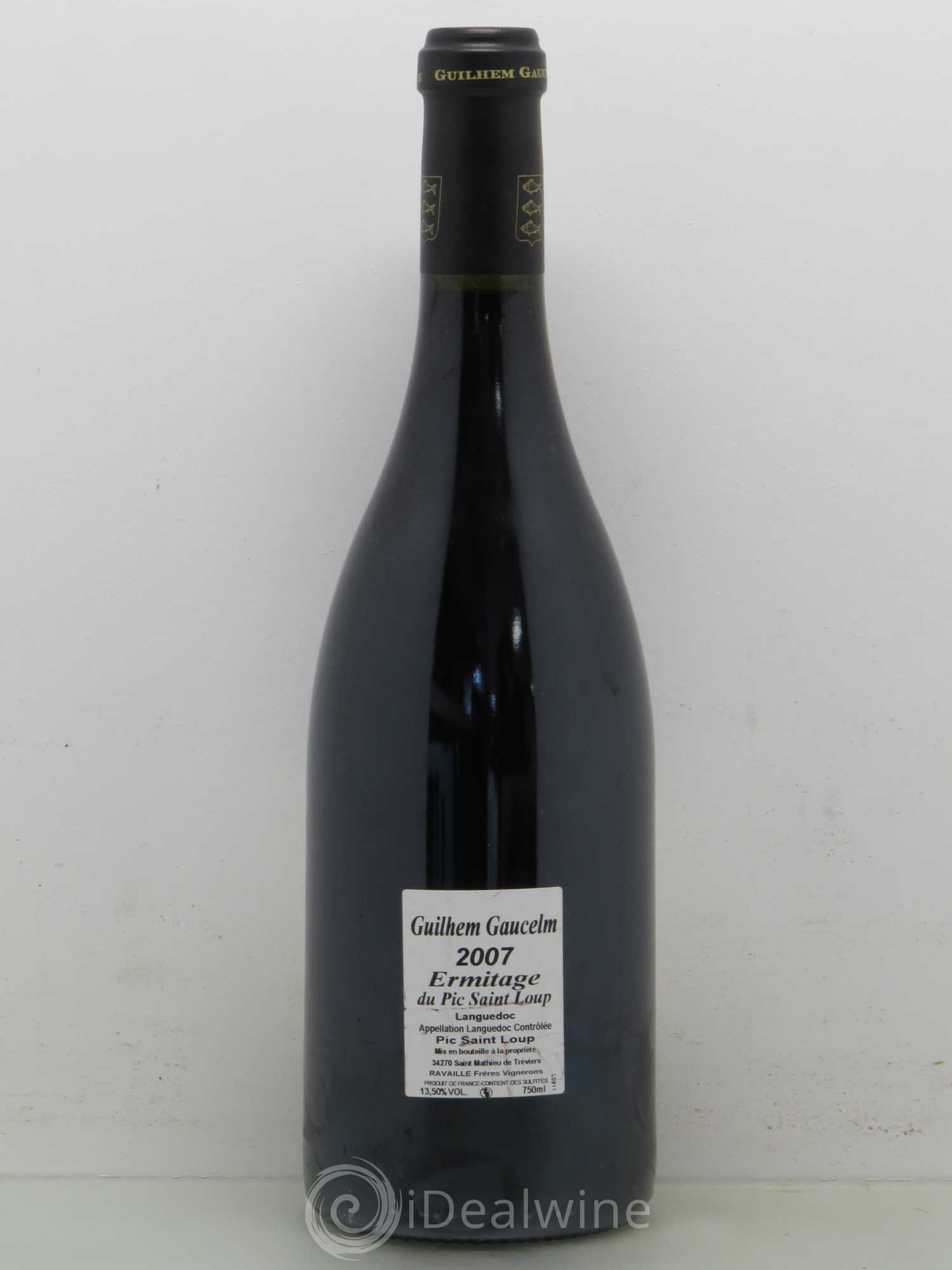 Pic Saint-Loup Héritage du Pic Saint-Loup (anciennement Ermitage) Guilhem Gaucelm 2007 - Lot de 1 bouteille - 1