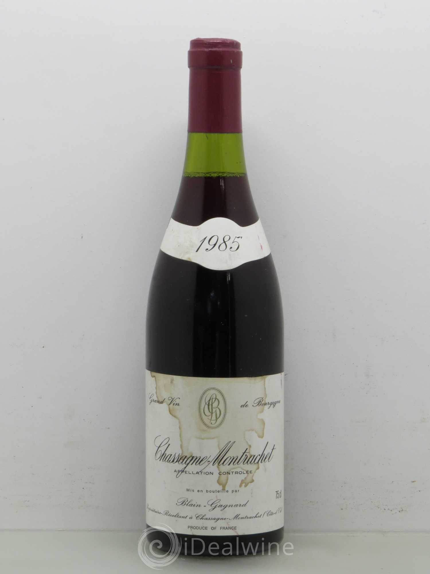 Chassagne-Montrachet Blain Gagnard 1985 - Posten von 1 Flasche - 0