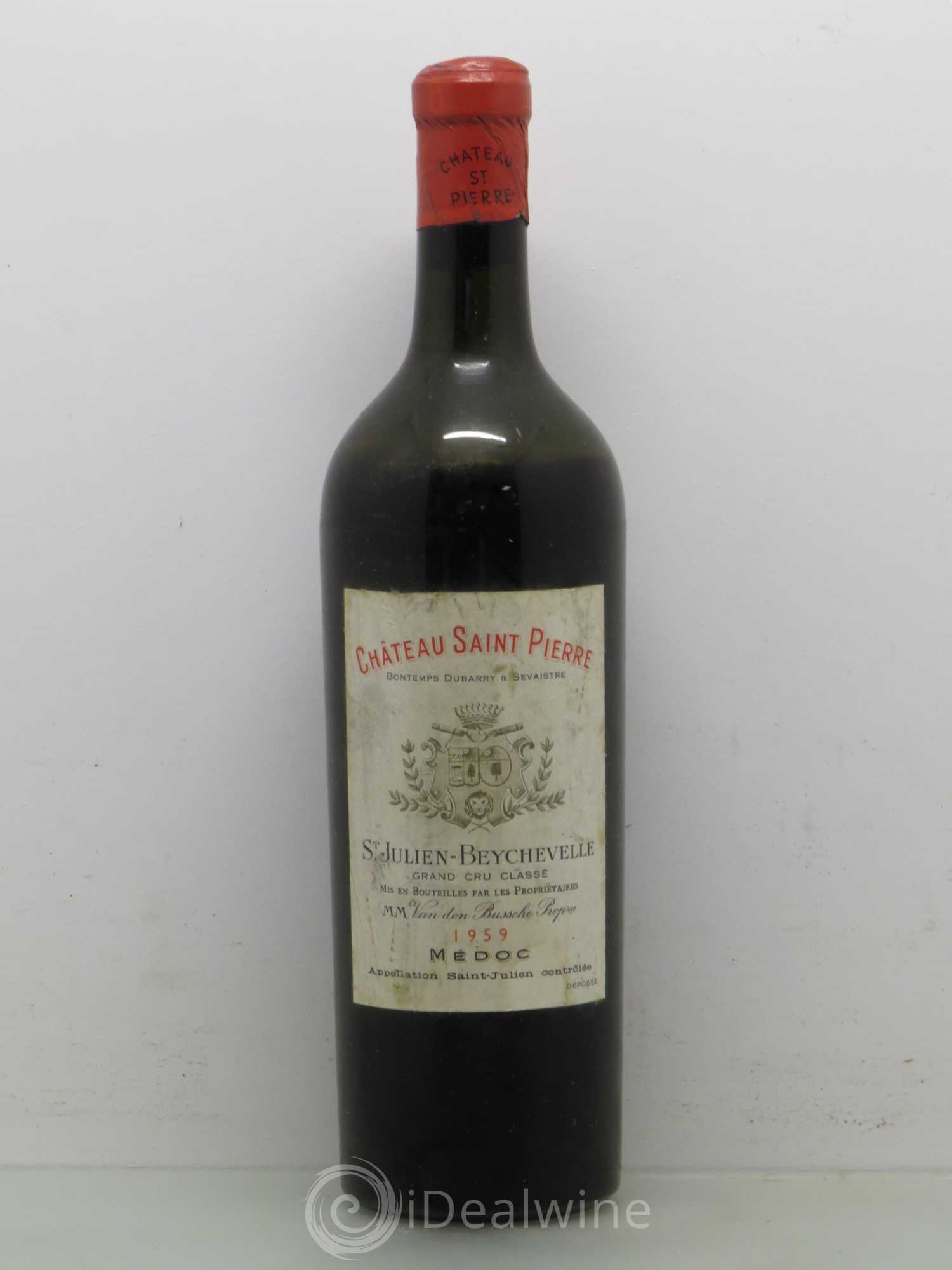 Château Saint-Pierre 4ème Grand Cru Classé 1959 - Lot de 1 bouteille - 0