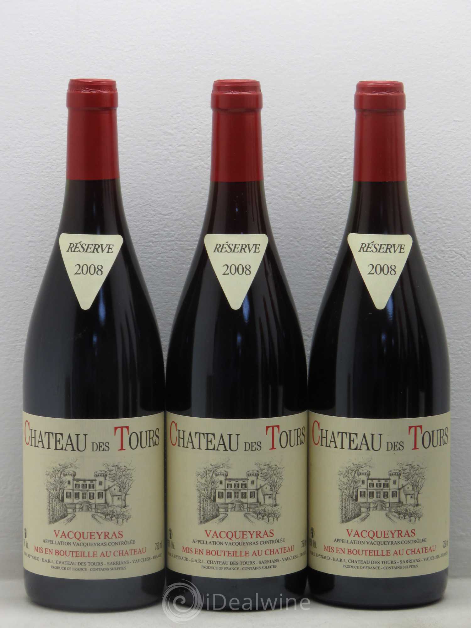 Vacqueyras Château des Tours Emmanuel Reynaud 2008 - Lot de 6 bouteilles - 2