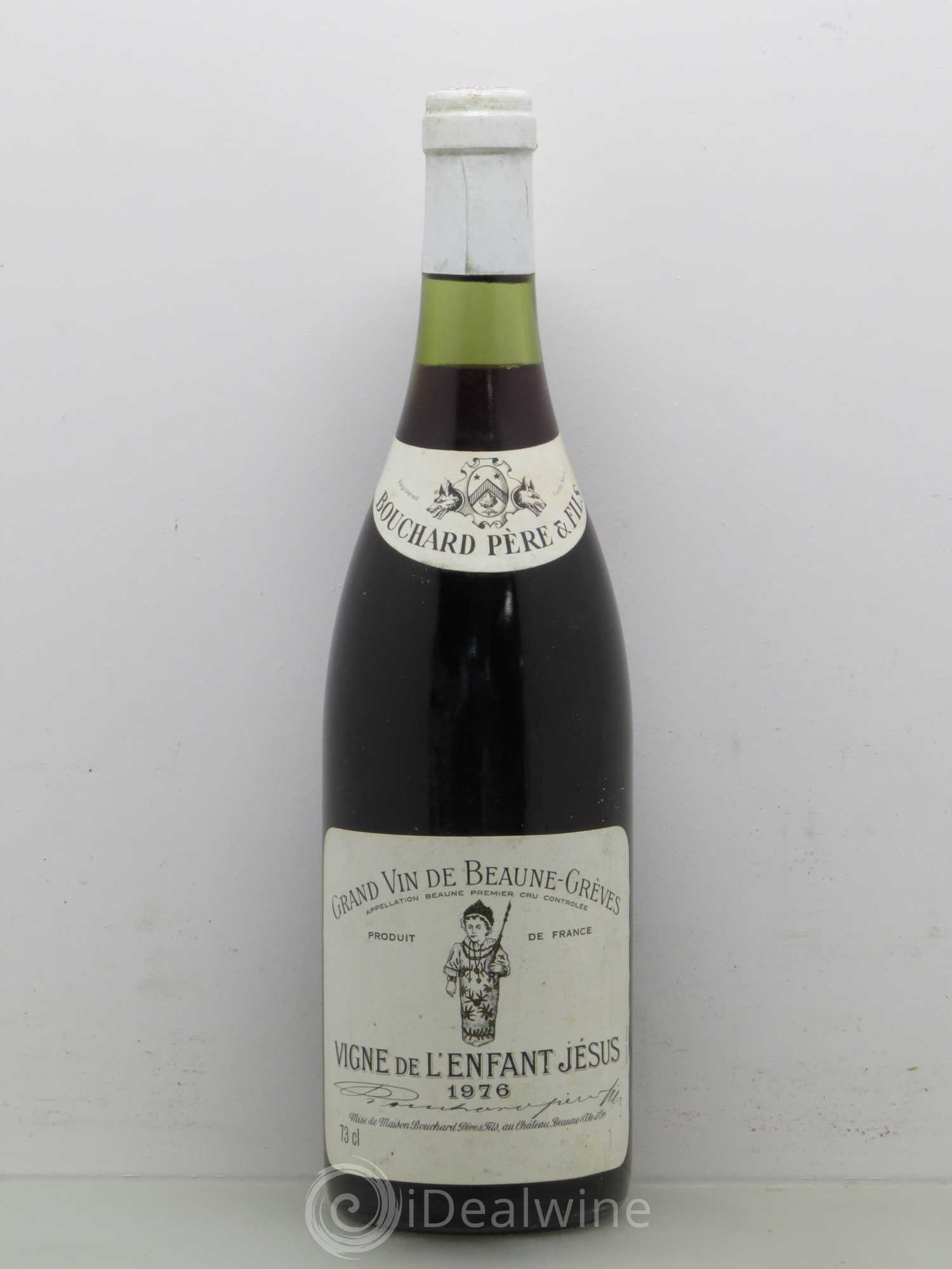 Beaune 1er Cru Grèves - Vigne de l'Enfant Jésus Bouchard Père & Fils 1976 - Lot de 1 bouteille - 0