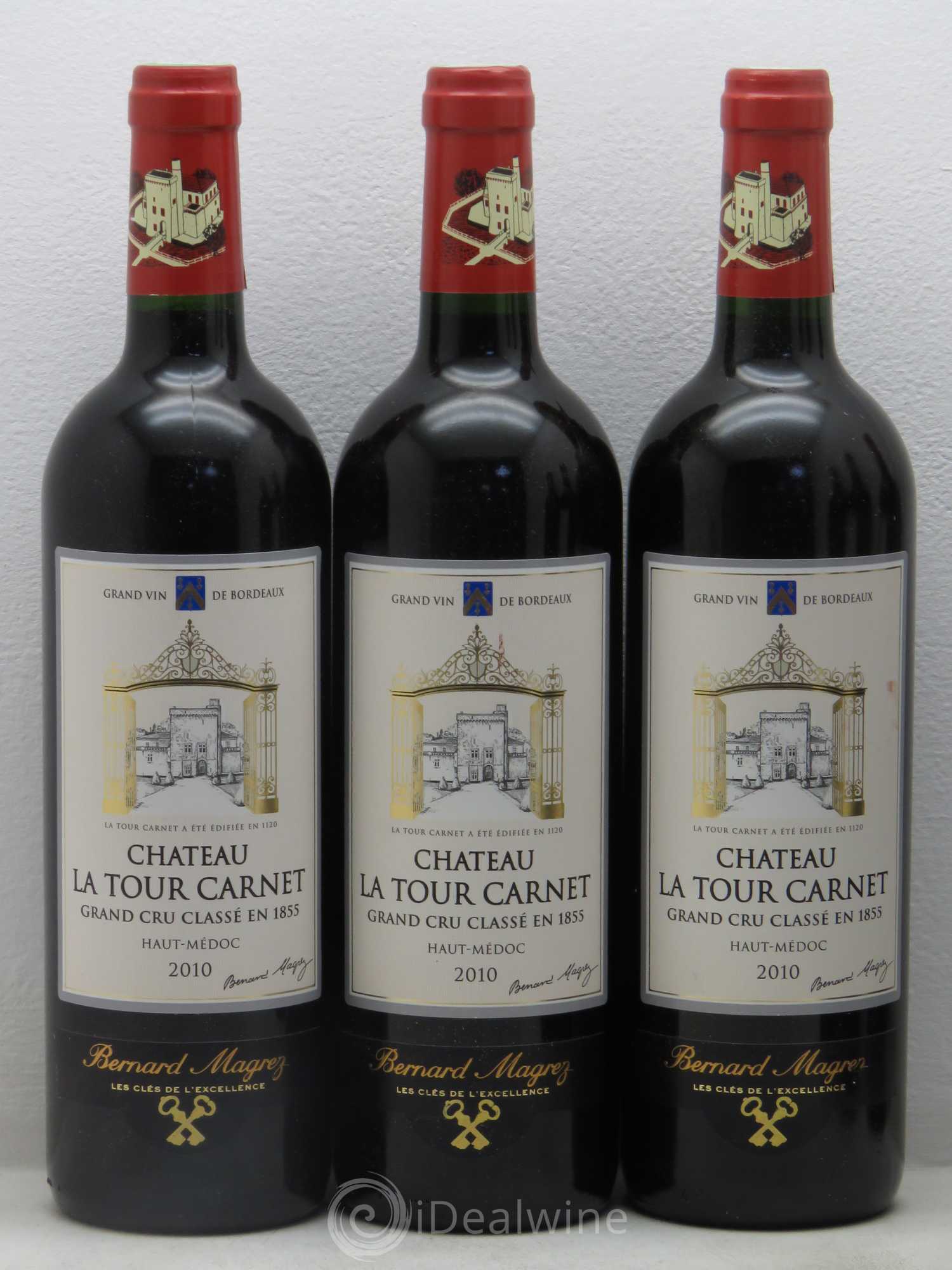 Château la Tour Carnet 4ème Grand Cru Classé 2010 - Lot de 6 bouteilles - 1