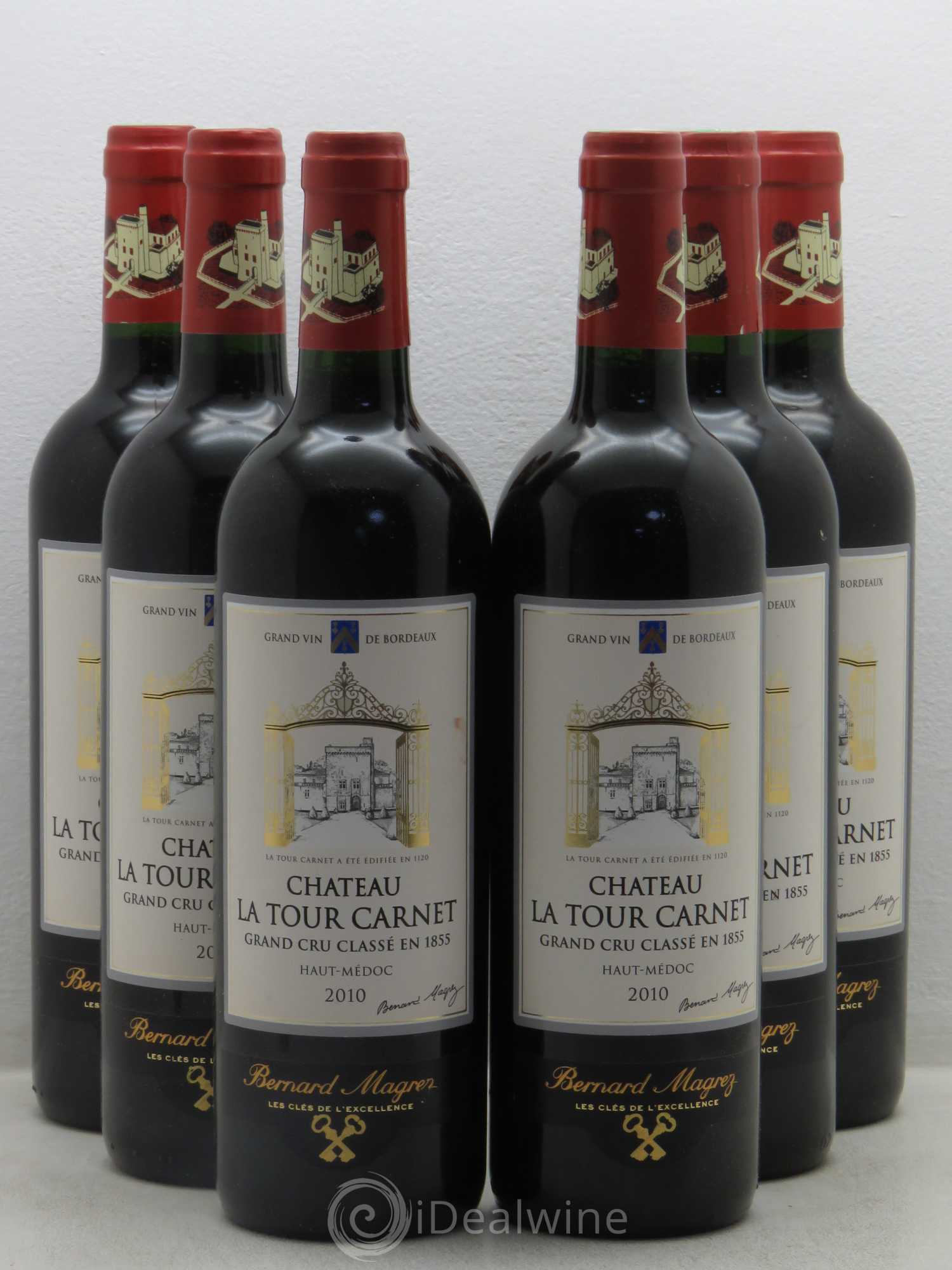 Château la Tour Carnet 4ème Grand Cru Classé 2010 - Lot de 6 bouteilles - 0