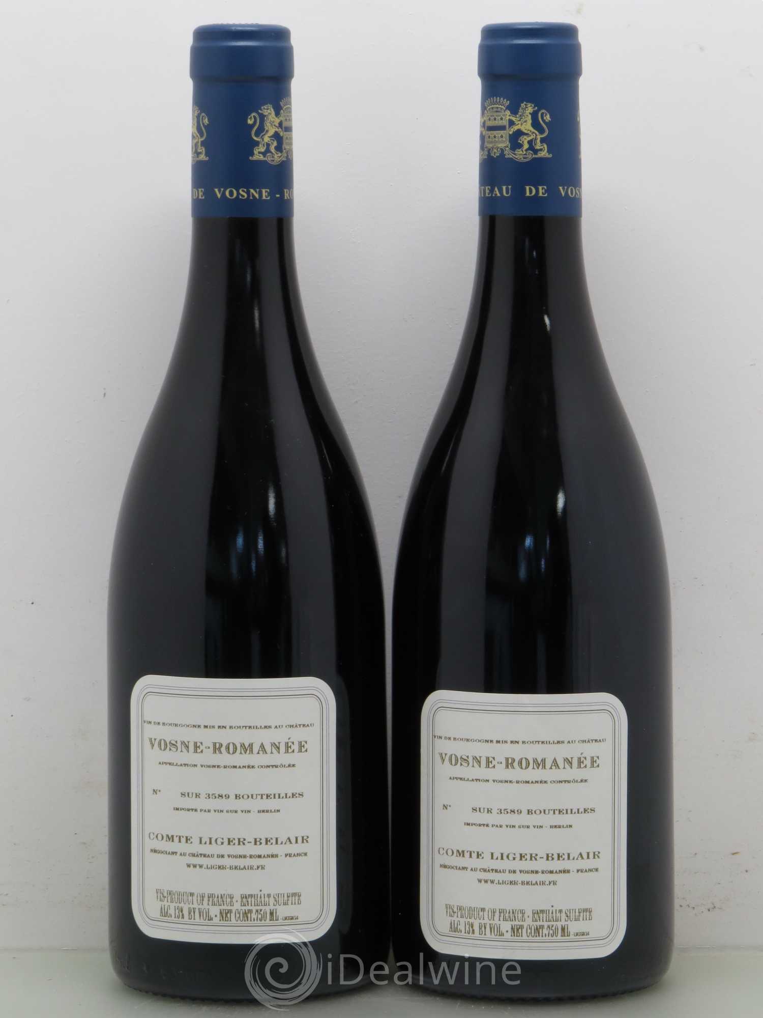 Vosne-Romanée Comte Liger-Belair (Domaine du) 2014 - Lot de 2 bouteilles - 1