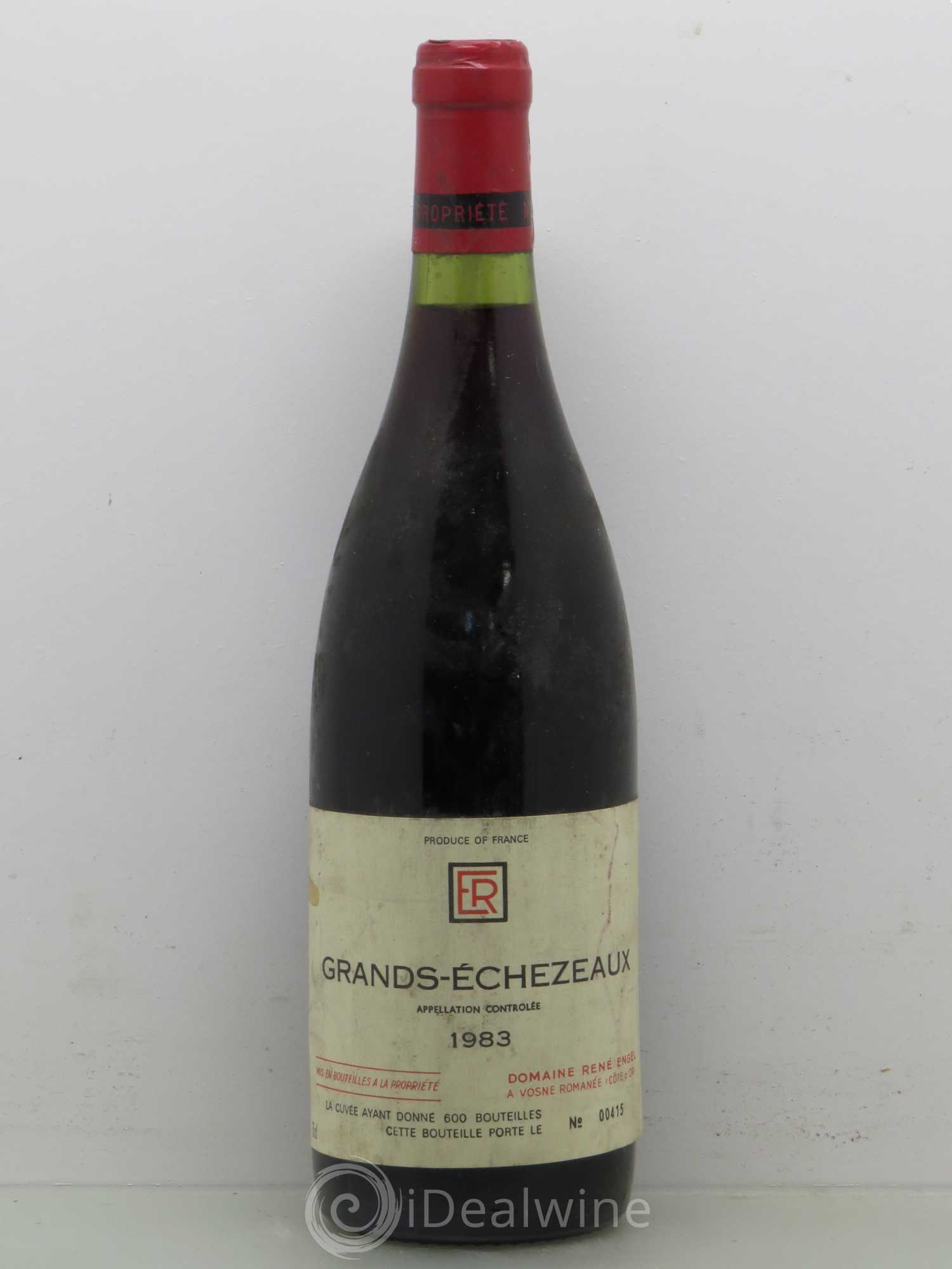 Grands-Echezeaux Grand Cru Domaine René Engel - Domaine Eugénie 1983 - Lot de 1 bouteille - 0