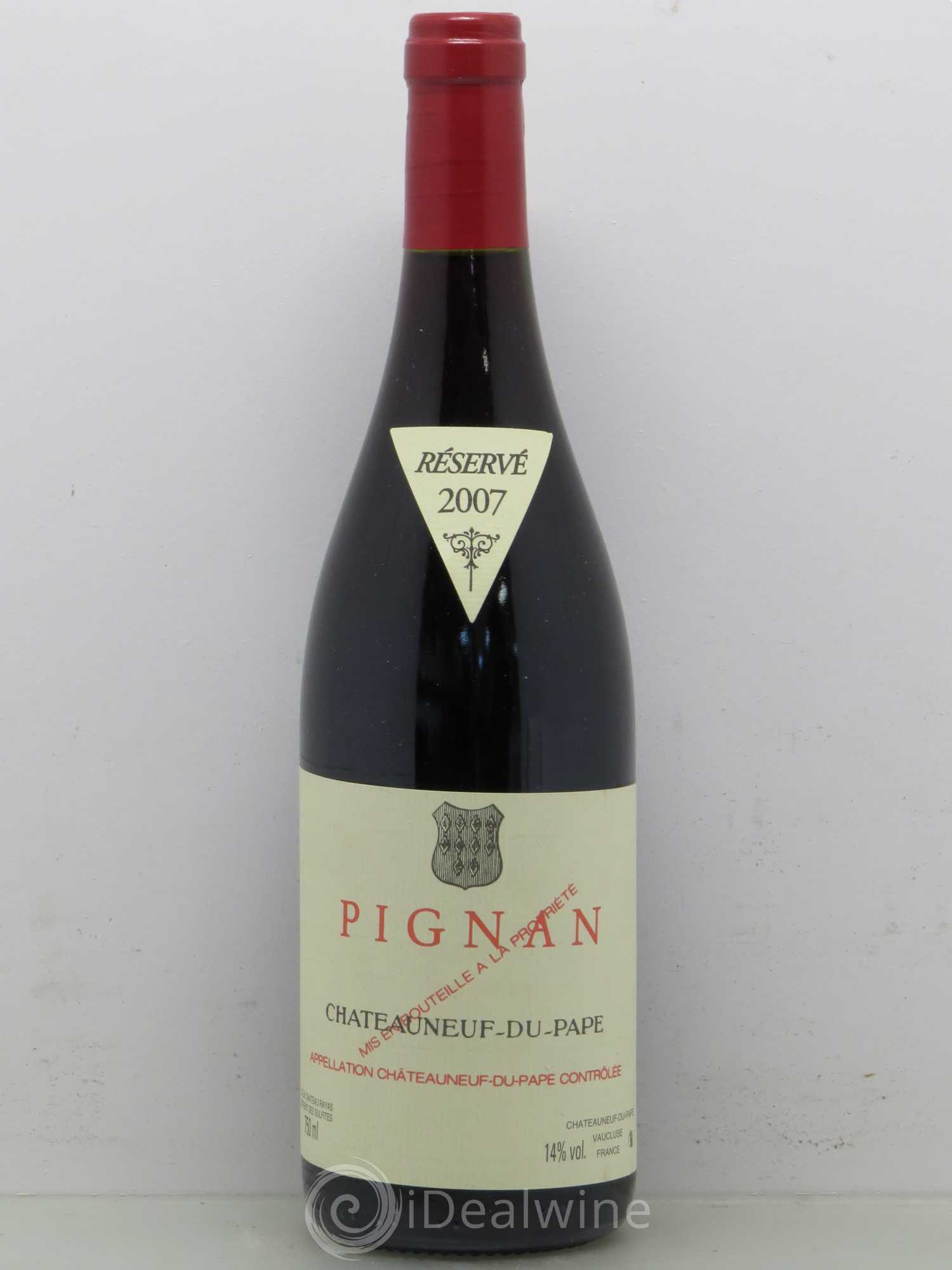 Châteauneuf-du-Pape Pignan Emmanuel Reynaud 2007 - Lot de 1 bouteille - 0