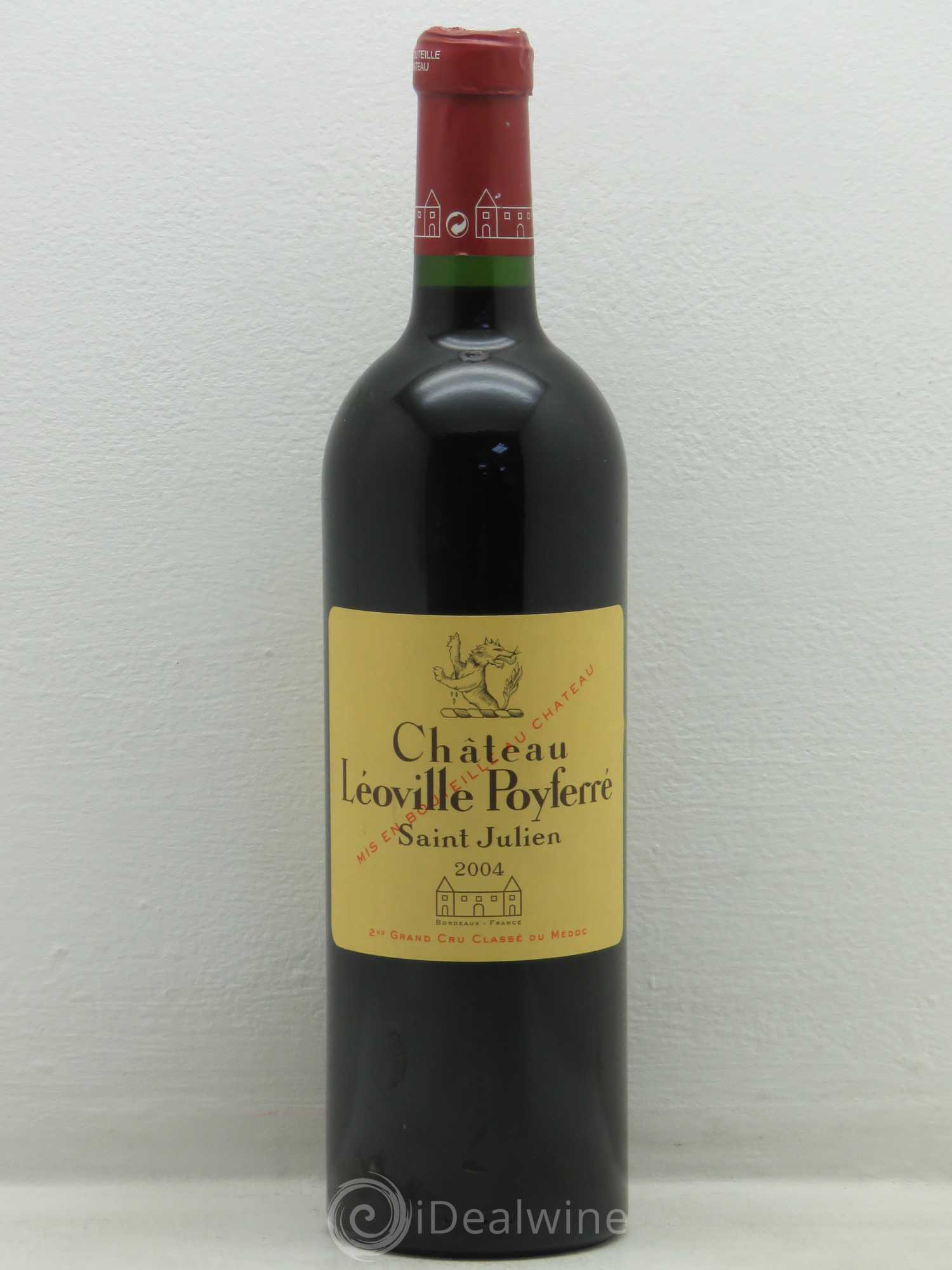 Château Léoville Poyferré 2ème Grand Cru Classé 2004 - Lot de 1 bouteille - 0