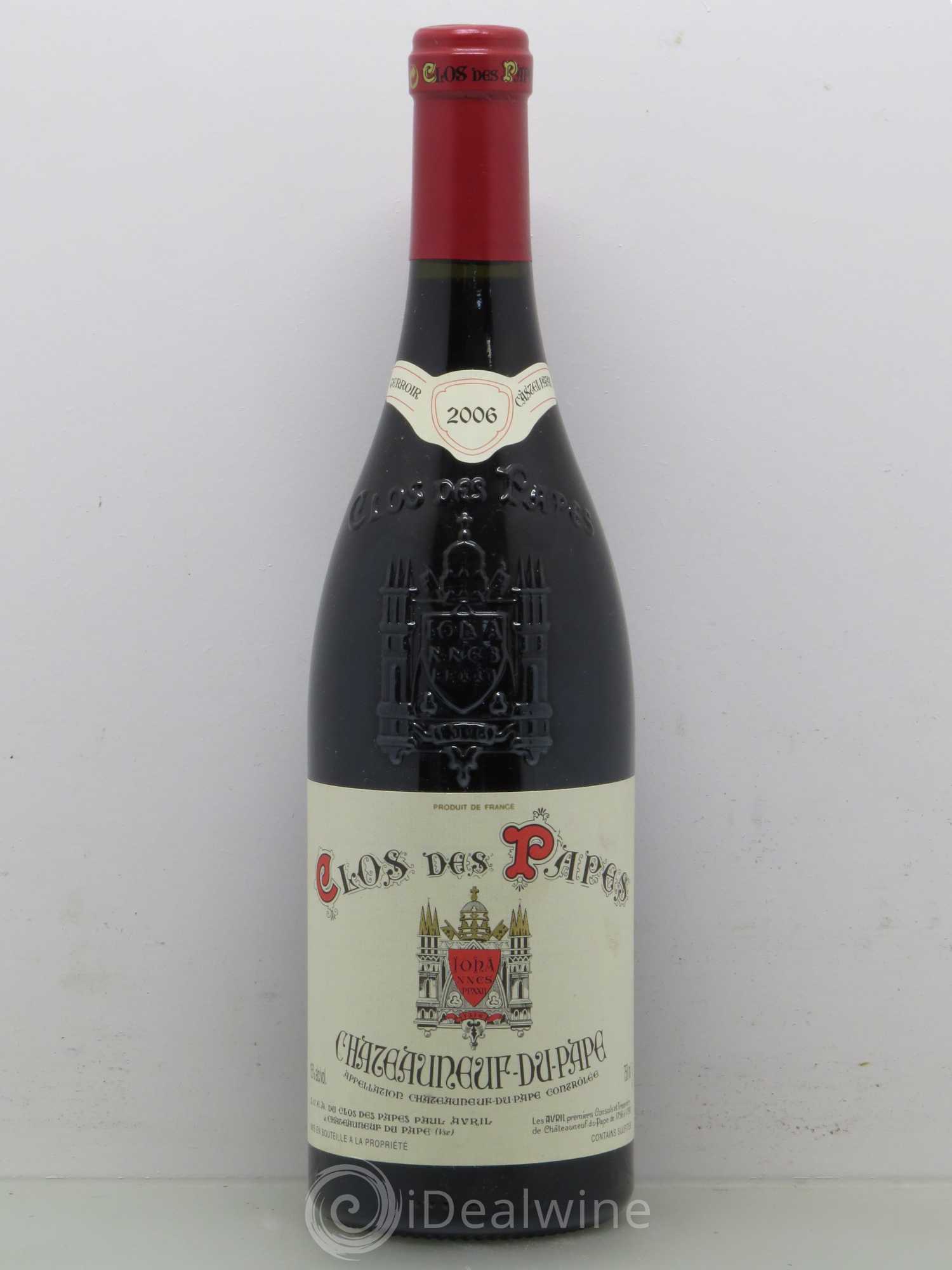 Châteauneuf-du-Pape Clos des Papes - Paul Avril 2006 - Lot de 1 bouteille - 0