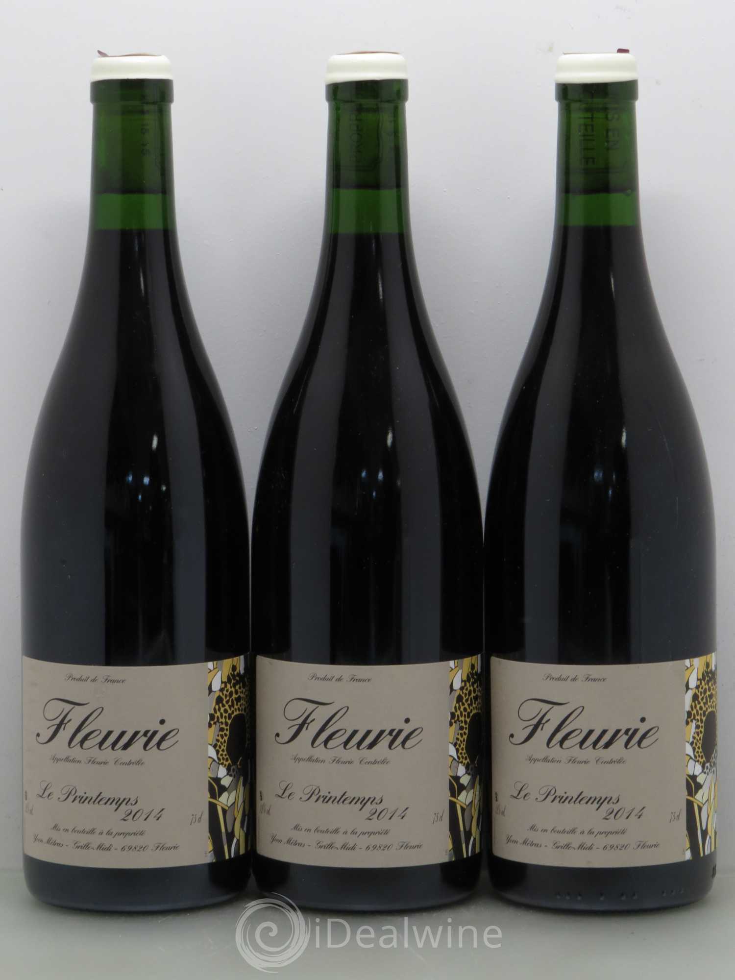 Fleurie Le Printemps Yvon Métras 2014 - Lot de 3 bouteilles - 0