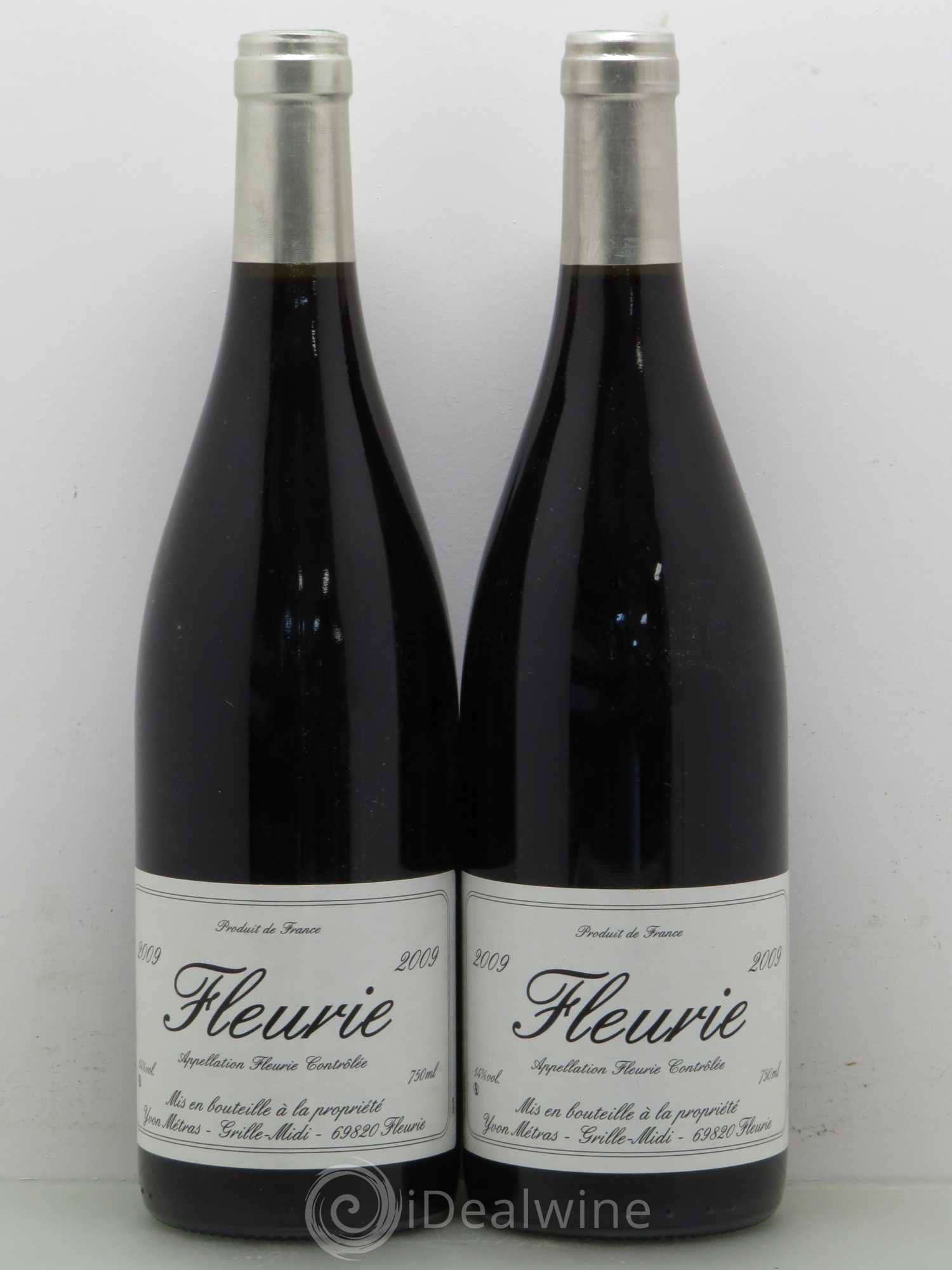 Fleurie Yvon Métras 2009 - Lot de 2 bouteilles - 0