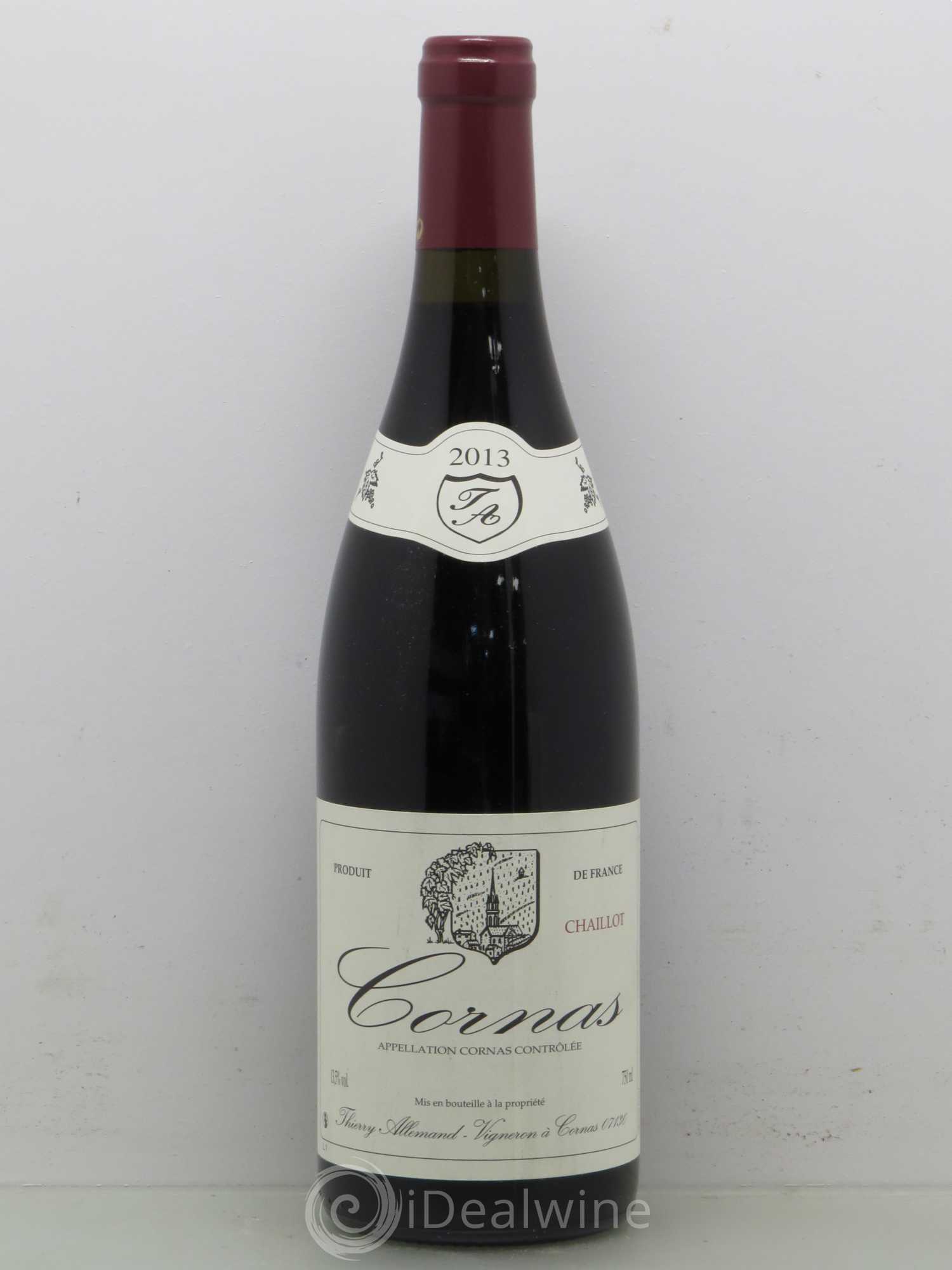 Cornas Chaillot Thierry Allemand 2013 - Lot de 1 bouteille - 0