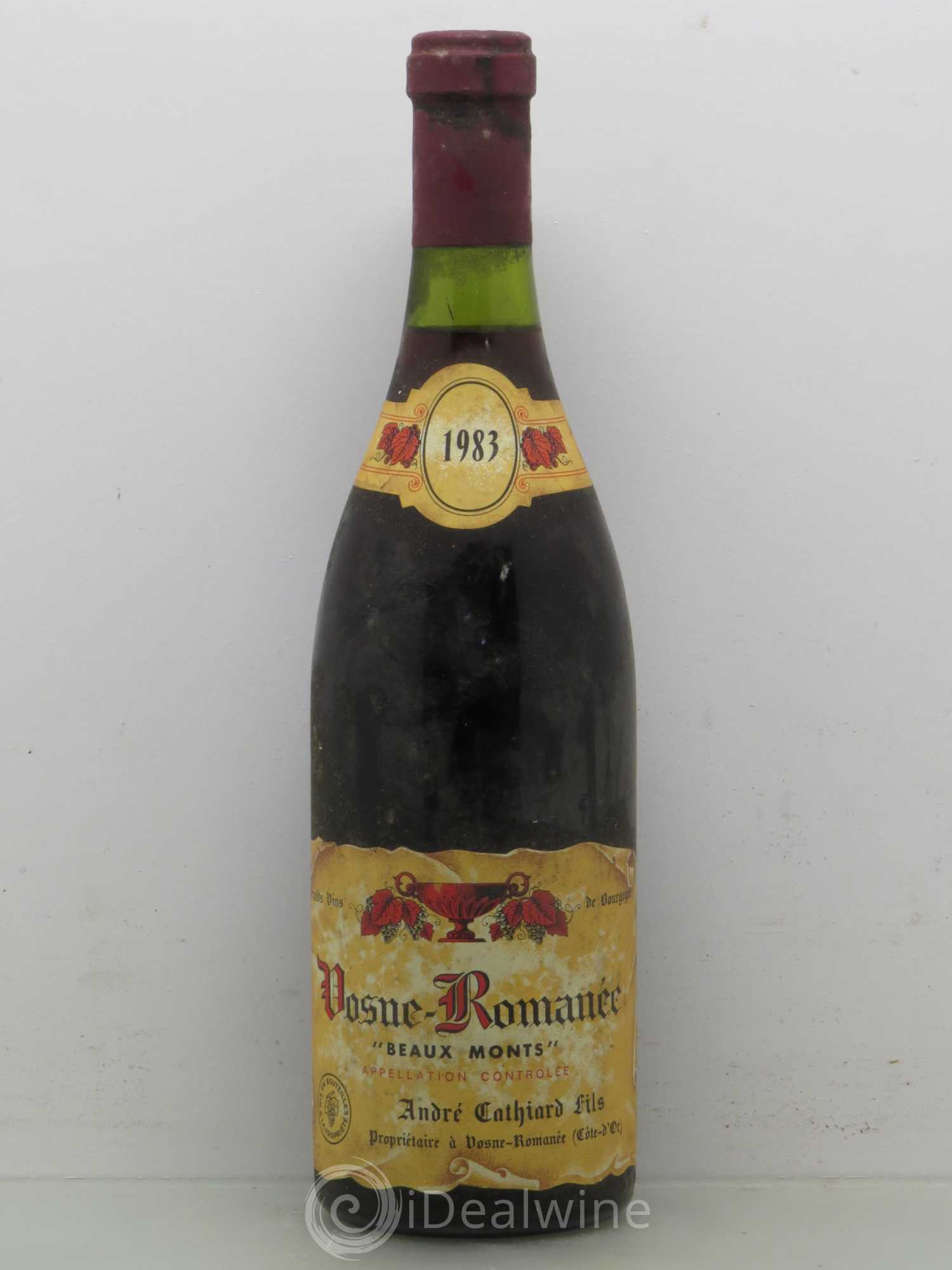 Vosne-Romanée 1er Cru Beaux Monts Andre Cathiard et Fils 1983 - Posten von 1 Flasche - 0