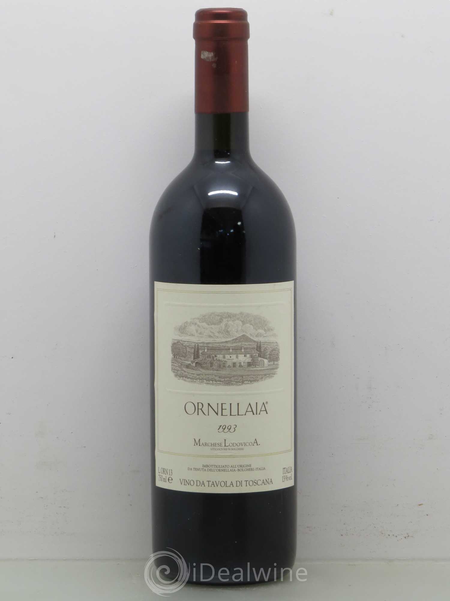 Bolgheri DOC Superiore Ornellaia Tenuta Dell'Ornellaia - Frescobaldi 1993 - Lot de 1 bouteille - 0