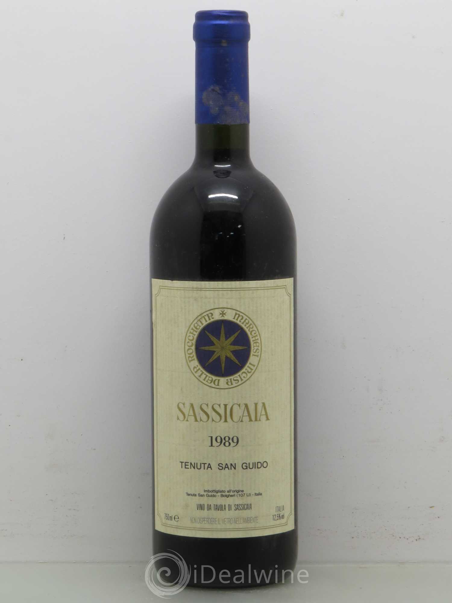 Bolgheri DOC Sassicaia Tenuta San Guido 1989 - Lot de 1 bouteille - 0