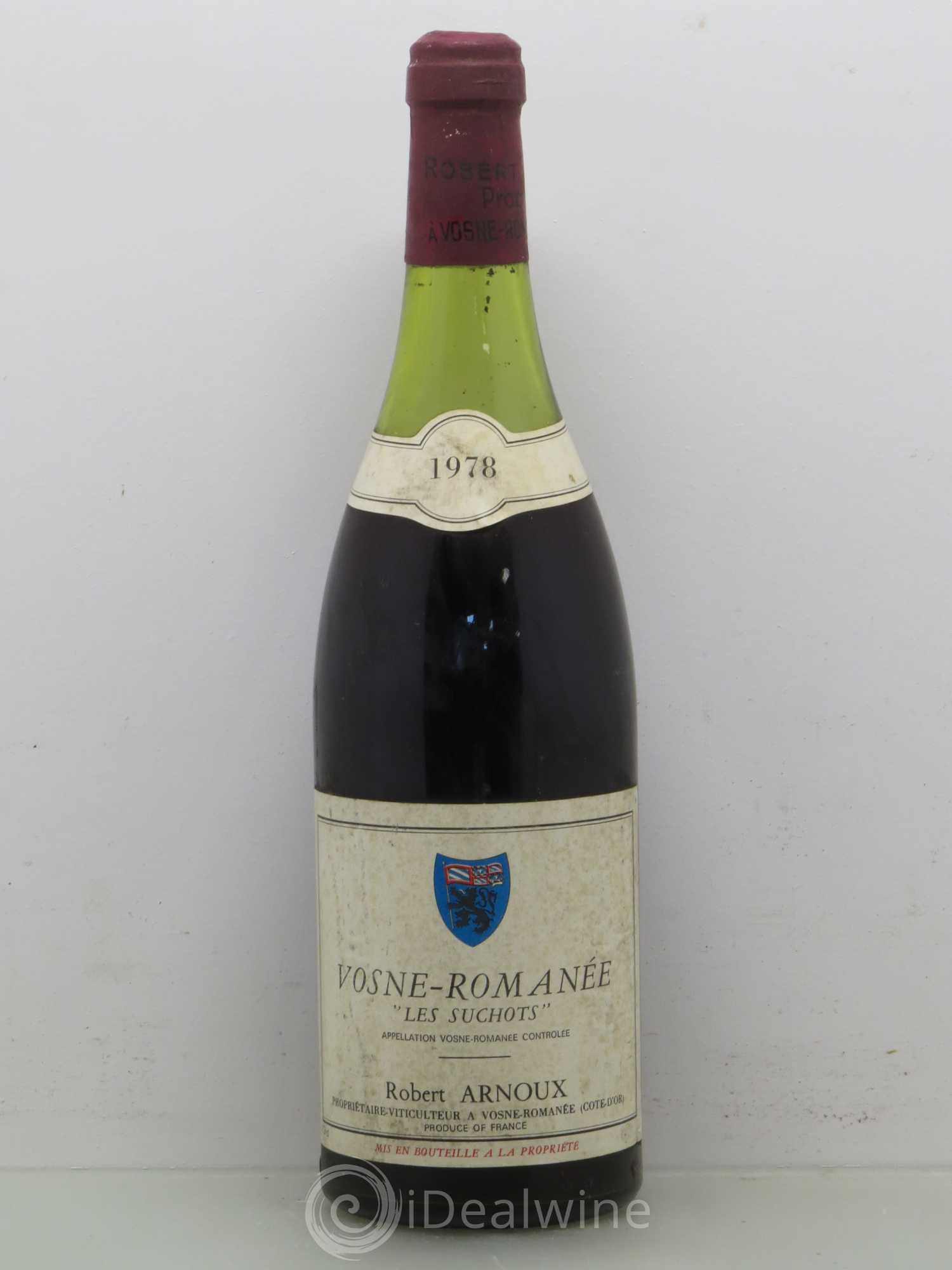 Vosne-Romanée 1er Cru Les Suchots Arnoux-Lachaux (Domaine) 1978 - Lot de 1 bouteille - 0