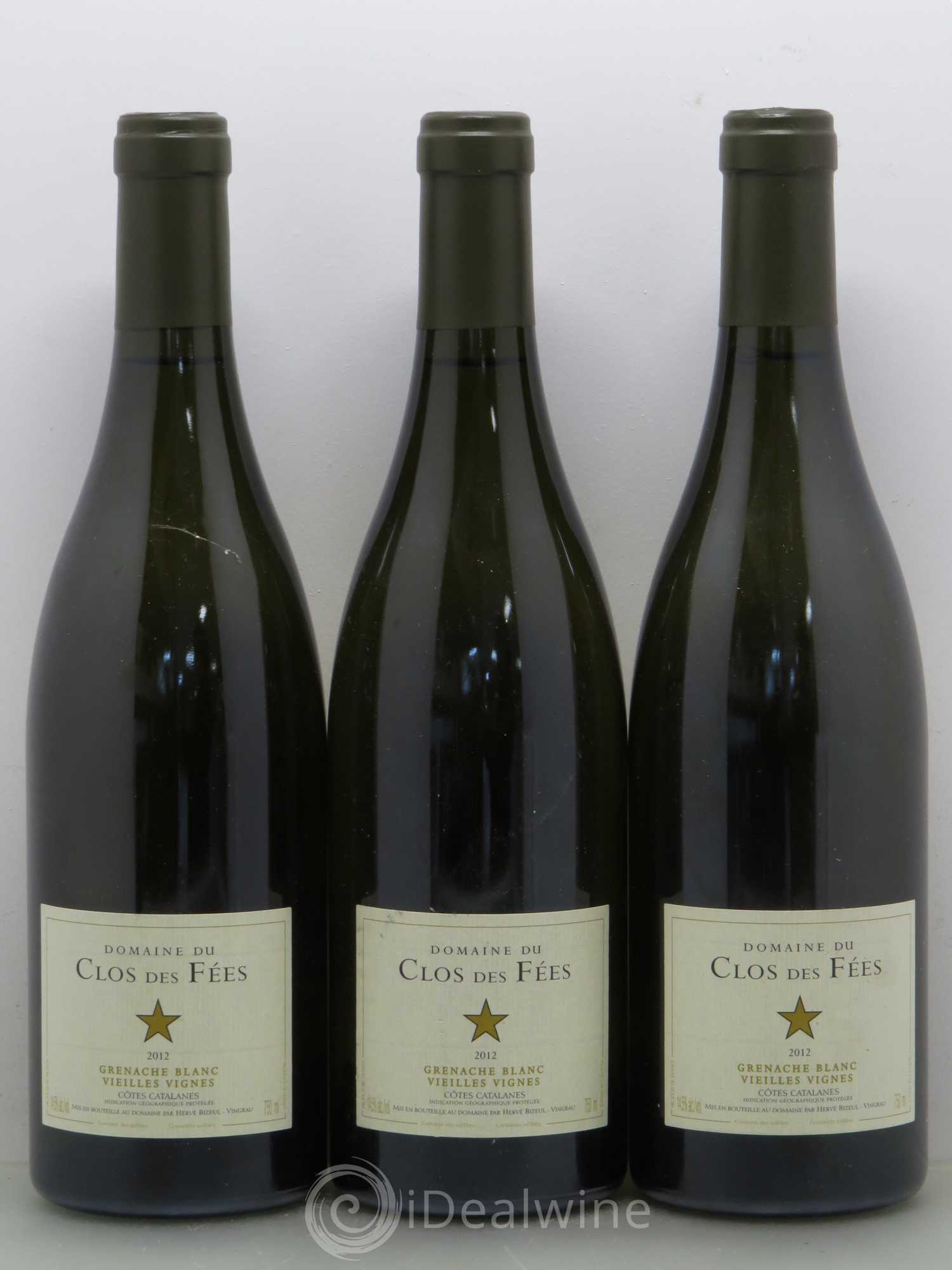 Côtes Catalanes Clos des Fées Vieilles vignes Hervé Bizeul 2012 - Lot de 3 bouteilles - 0