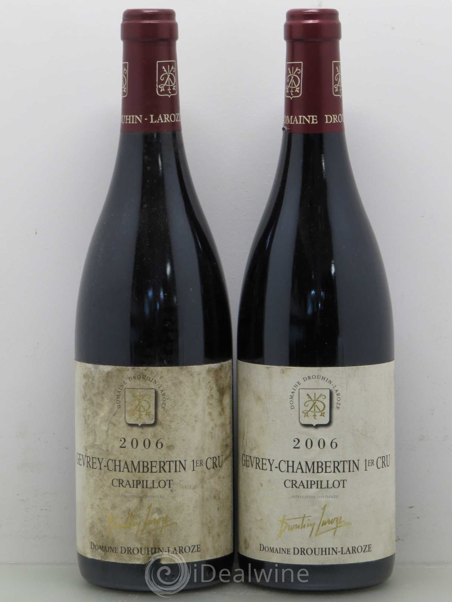 Gevrey-Chambertin 1er Cru Craipillot Domaine Drouhin-Laroze 2006 - Lot de 5 bouteilles - 2