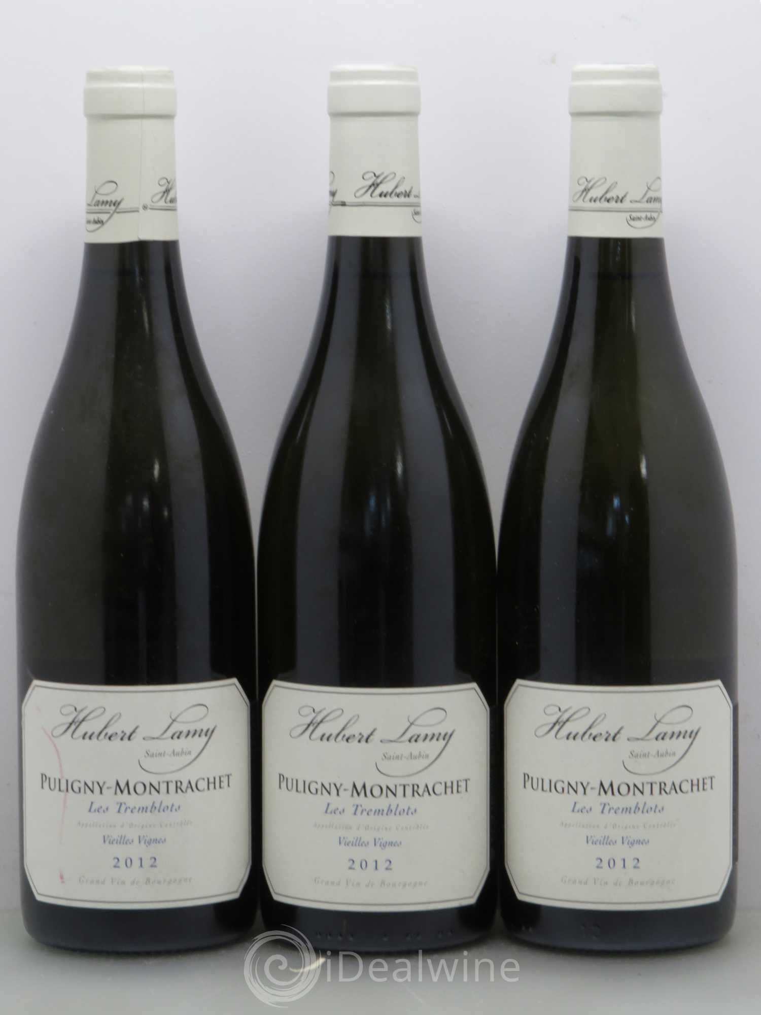Puligny-Montrachet Les Tremblots Domaine Hubert Lamy vieilles vignes 2012 - Posten von 3 Flaschen - 0